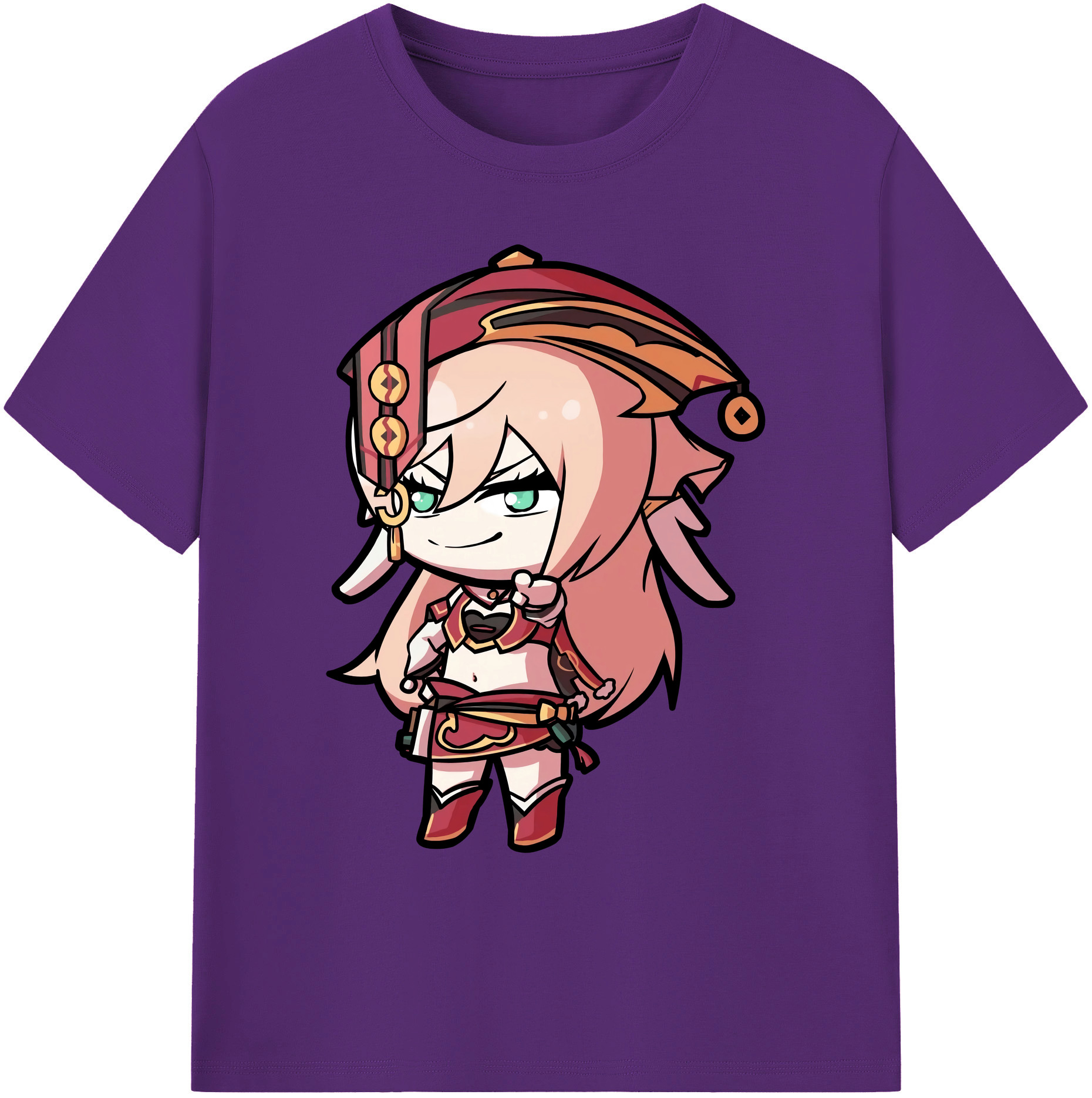 げんし神 ヤンフェイ genshin Yanfei 綿100％ メンズ半袖Tシャツ｜肌触りやわらか＆通気性