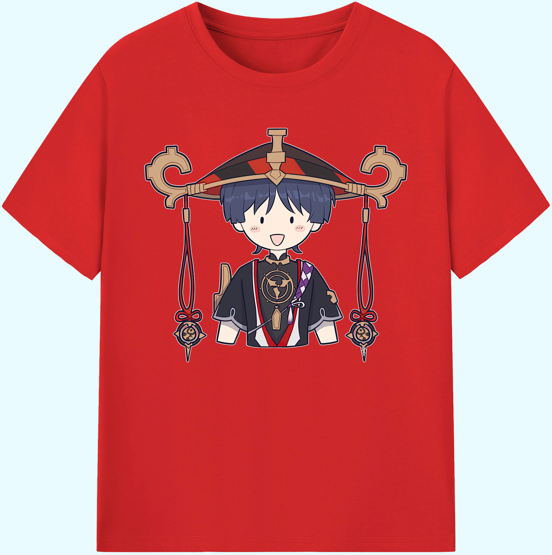 げんし神 さんペい genshin Sanpei 綿100％ メンズ半袖Tシャツ｜肌触りやわらか＆通気性