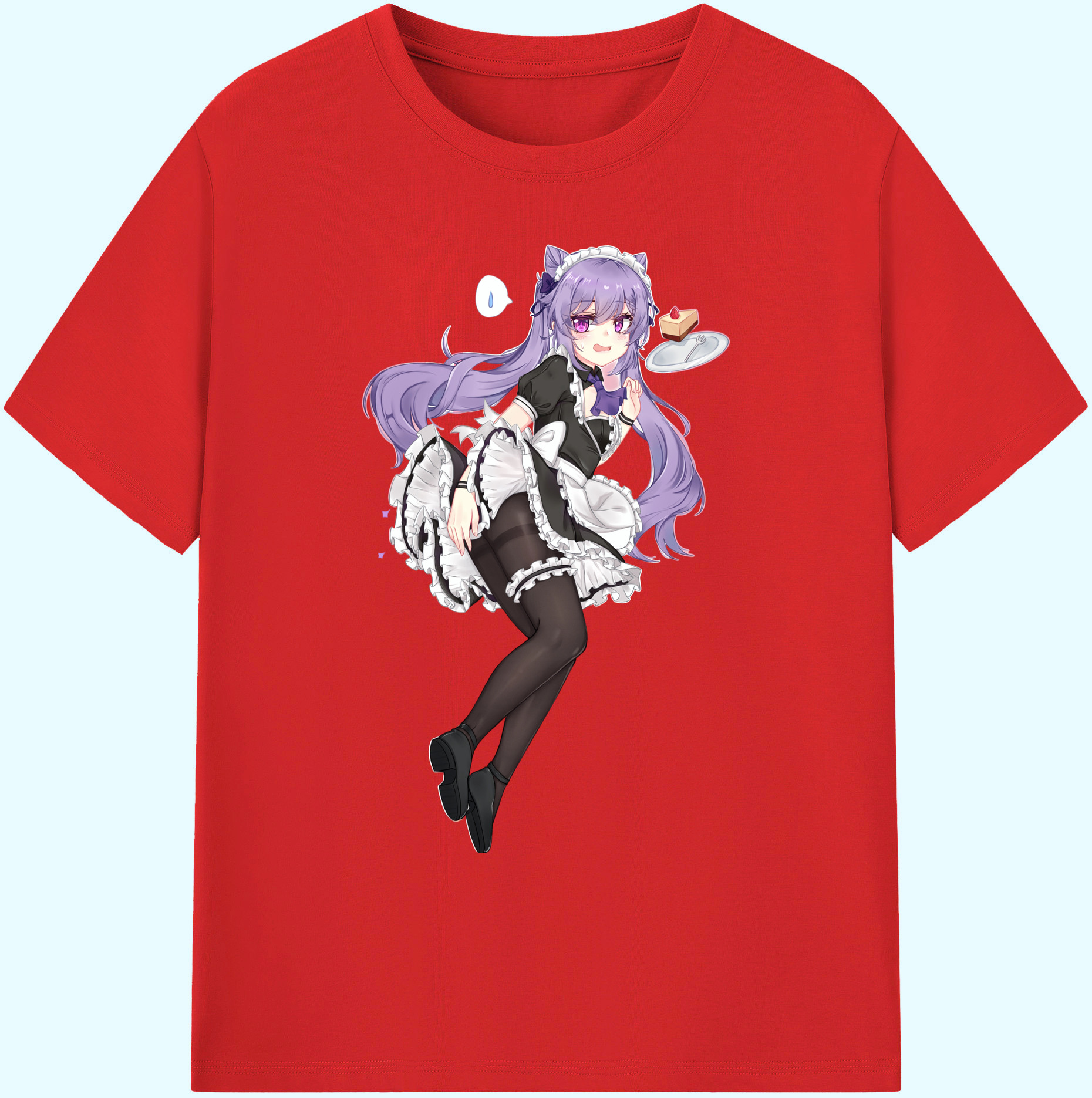 げんし神 刻晴 こくせい genshin Kokusei 綿100％ メンズ半袖Tシャツ｜肌触りやわらか＆通気性