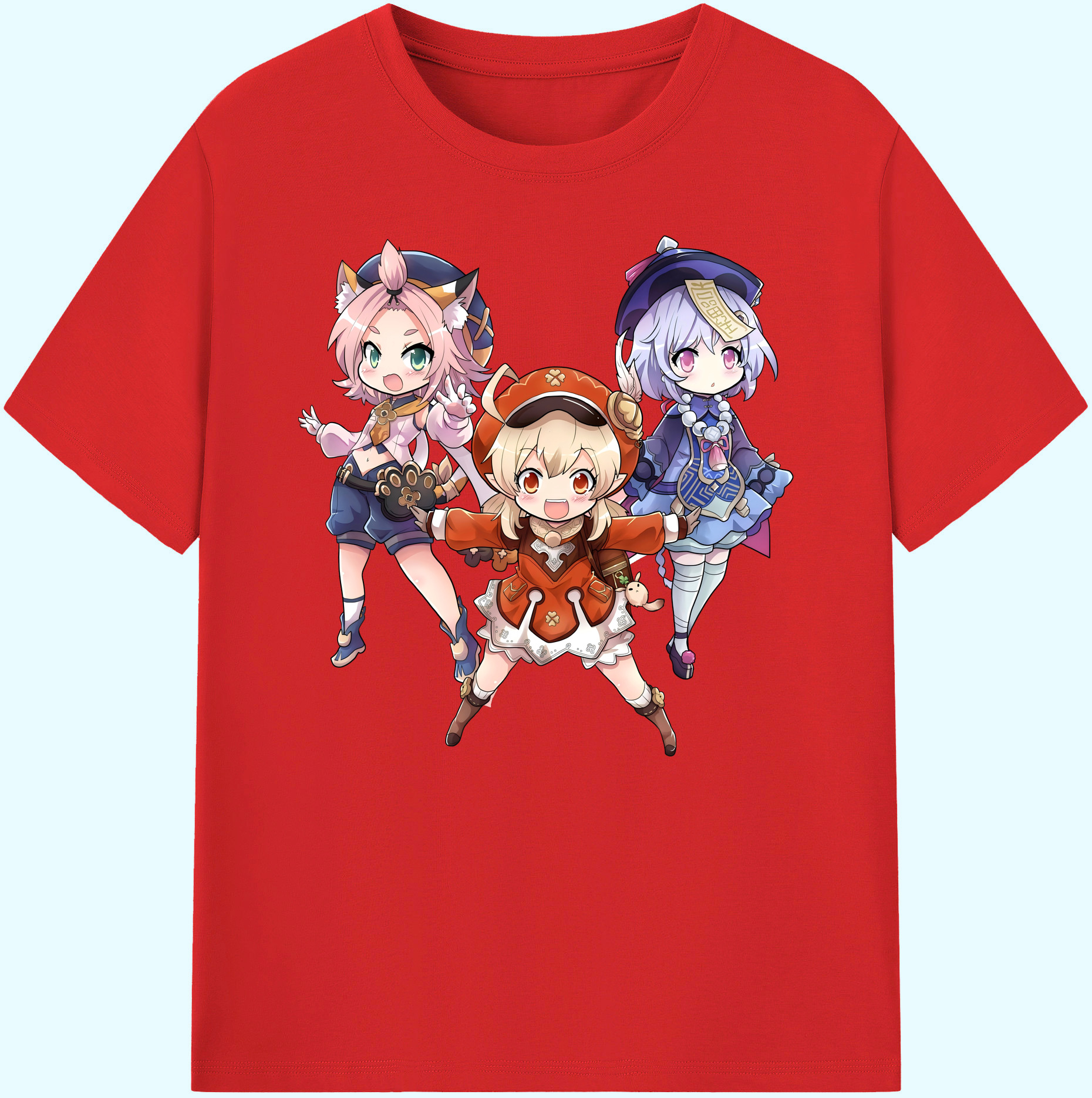 げんし神 七七 なな  genshin Nana 綿100％ メンズ半袖Tシャツ｜肌触りやわらか＆通気性