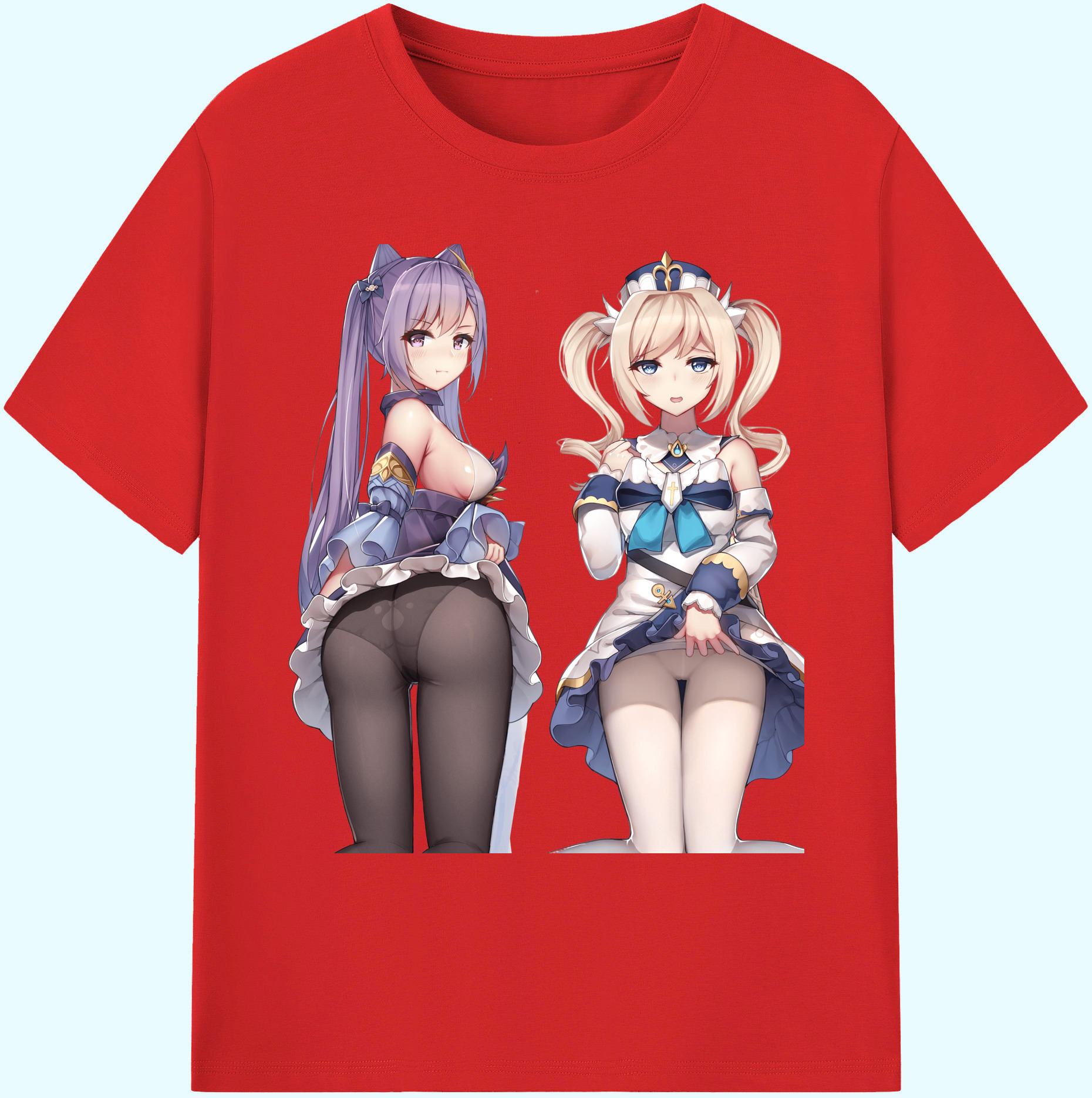 げんし神 刻晴 こくせい genshin Kokusei 綿100％ メンズ半袖Tシャツ｜肌触りやわらか＆通気性