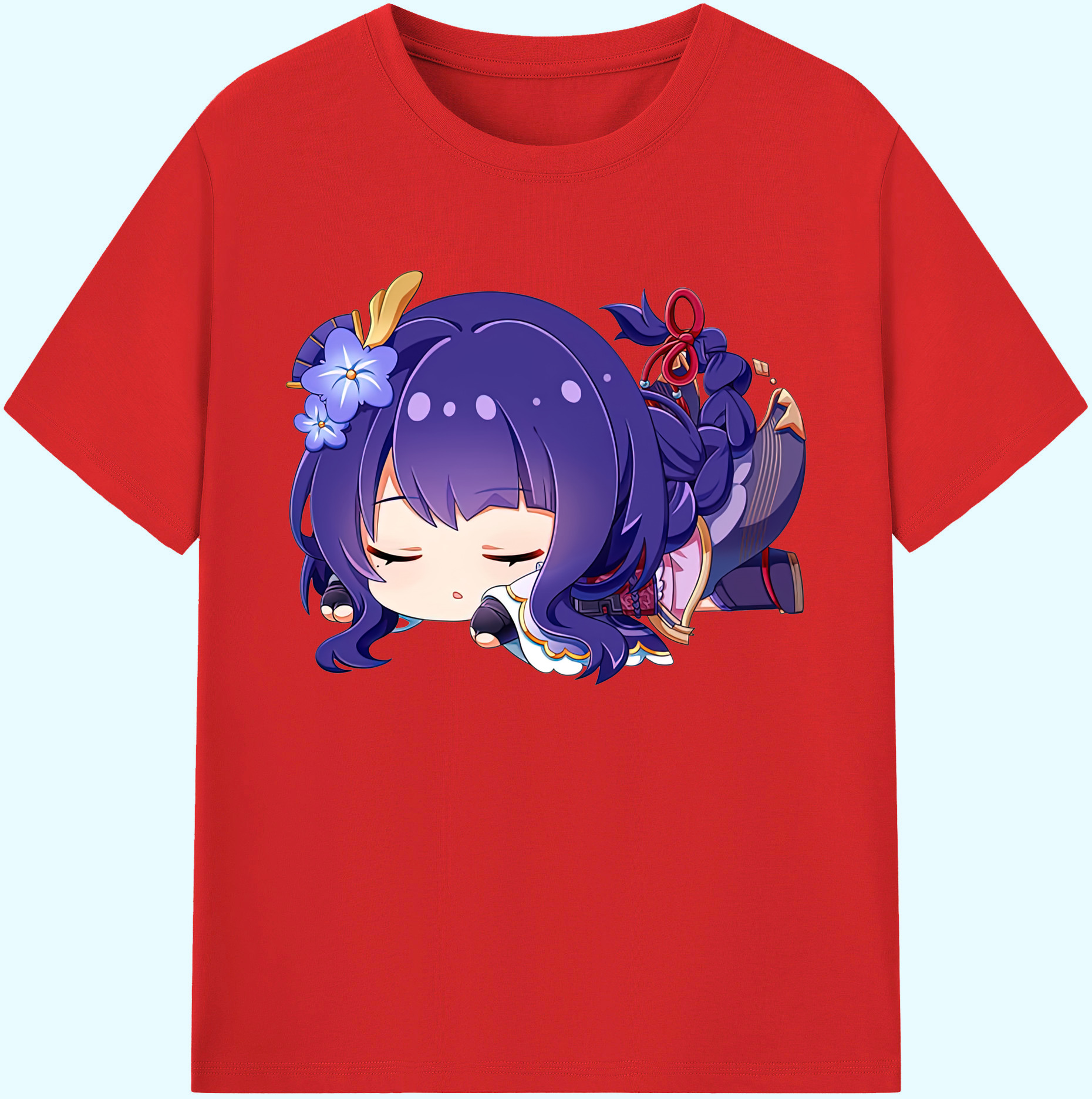 げんし神 雷電将軍 らいでんしょうぐん genshin Raiden Shogun 綿100％ メンズ半袖Tシャツ｜肌触りやわらか＆通気性