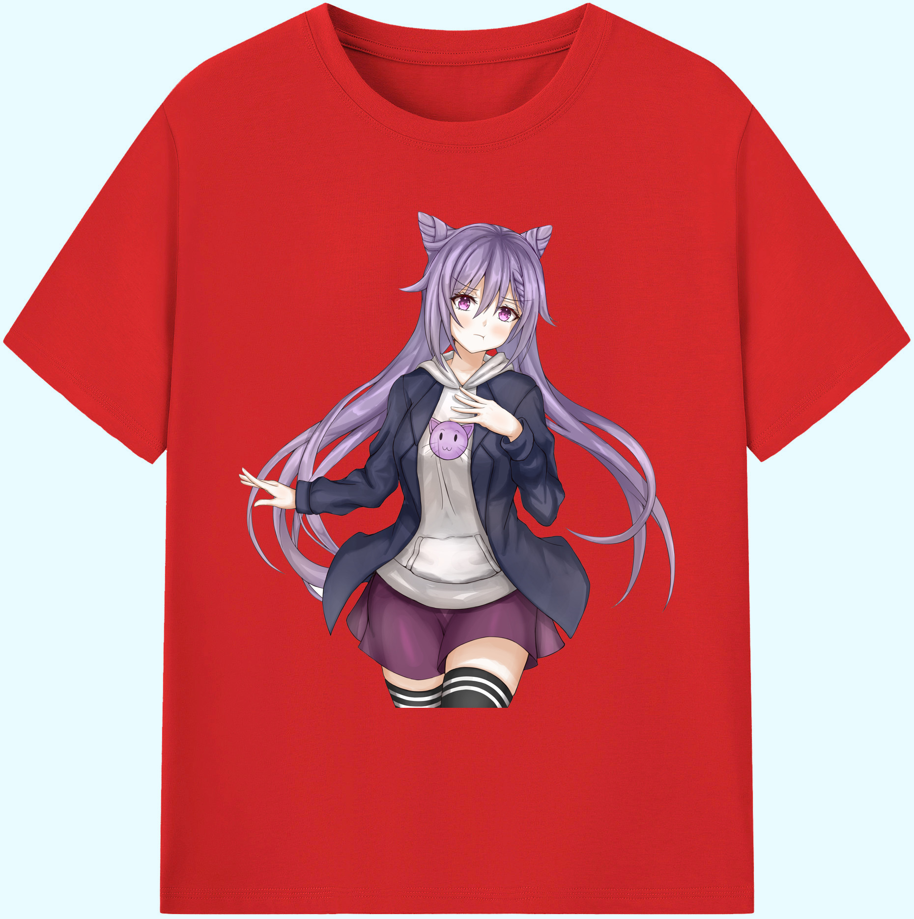 げんし神 刻晴 こくせい genshin Kokusei 綿100％ メンズ半袖Tシャツ｜肌触りやわらか＆通気性