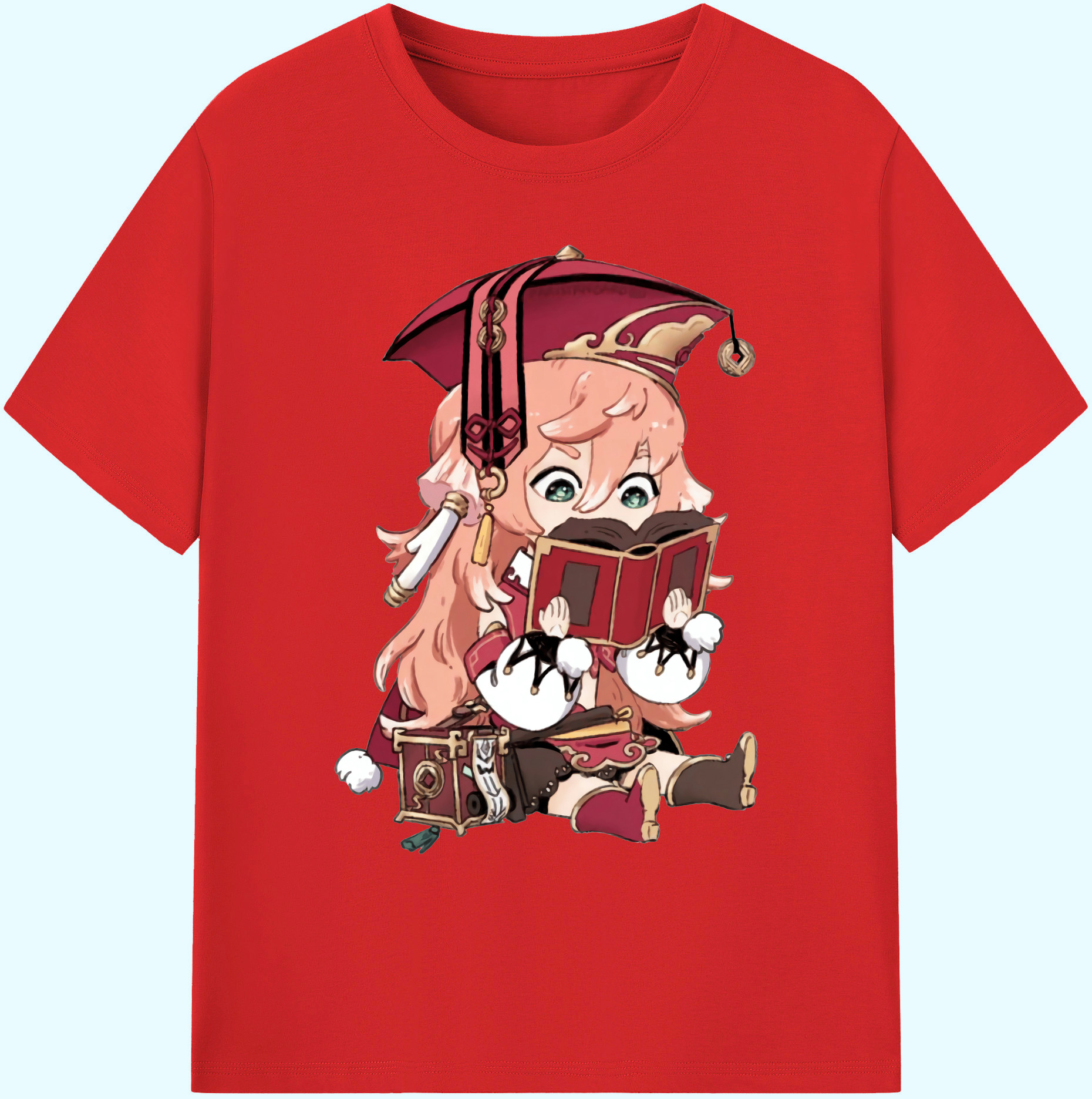 げんし神 ヤンフェイ genshin Yanfei 綿100％ メンズ半袖Tシャツ｜肌触りやわらか＆通気性