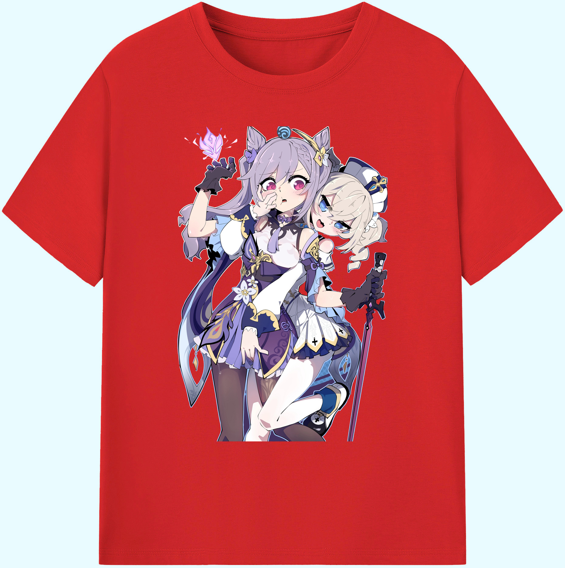 げんし神 刻晴 こくせい genshin Kokusei 綿100％ メンズ半袖Tシャツ｜肌触りやわらか＆通気性