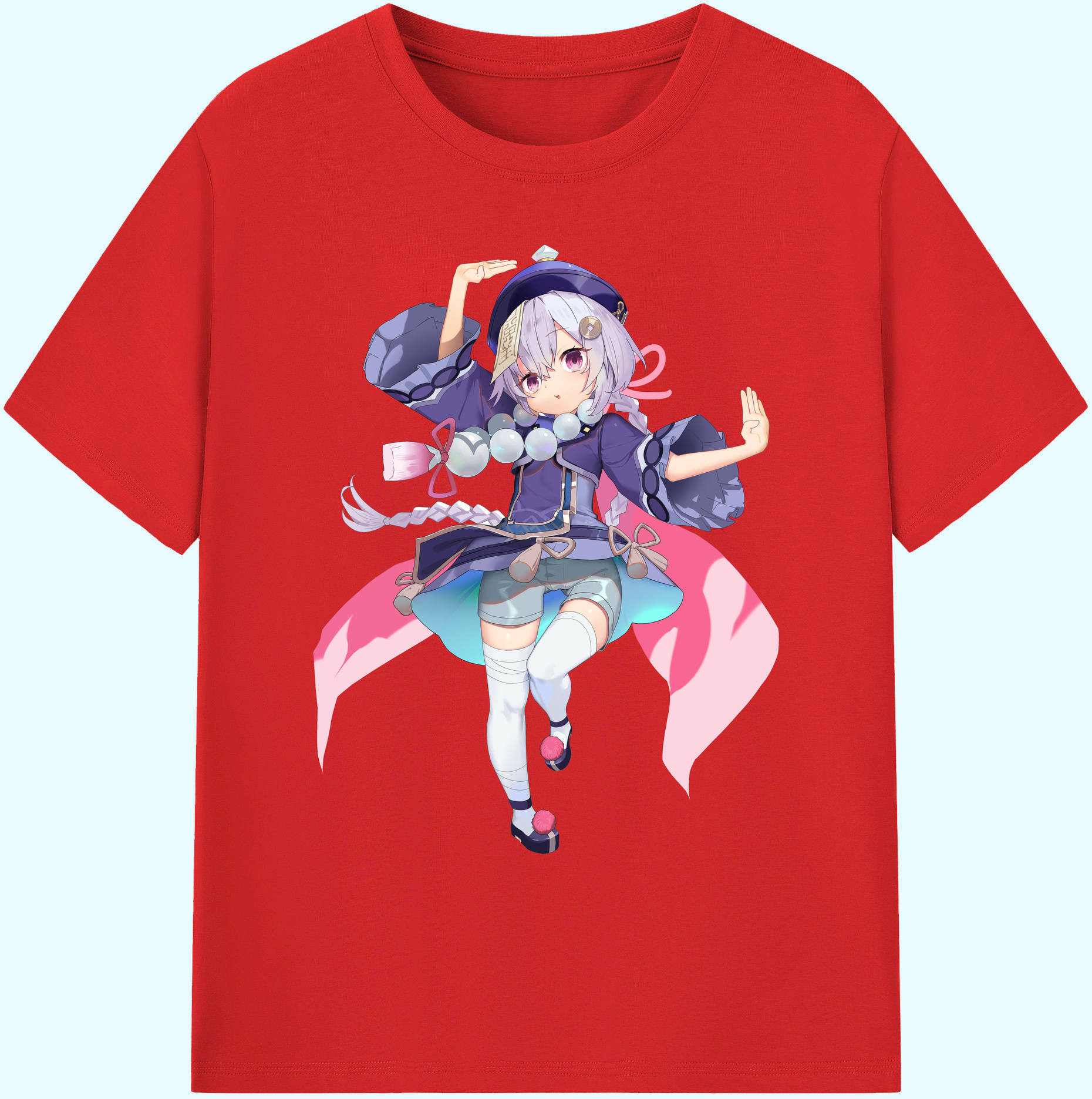 げんし神 七七 なな  genshin Nana 綿100％ メンズ半袖Tシャツ｜肌触りやわらか＆通気性