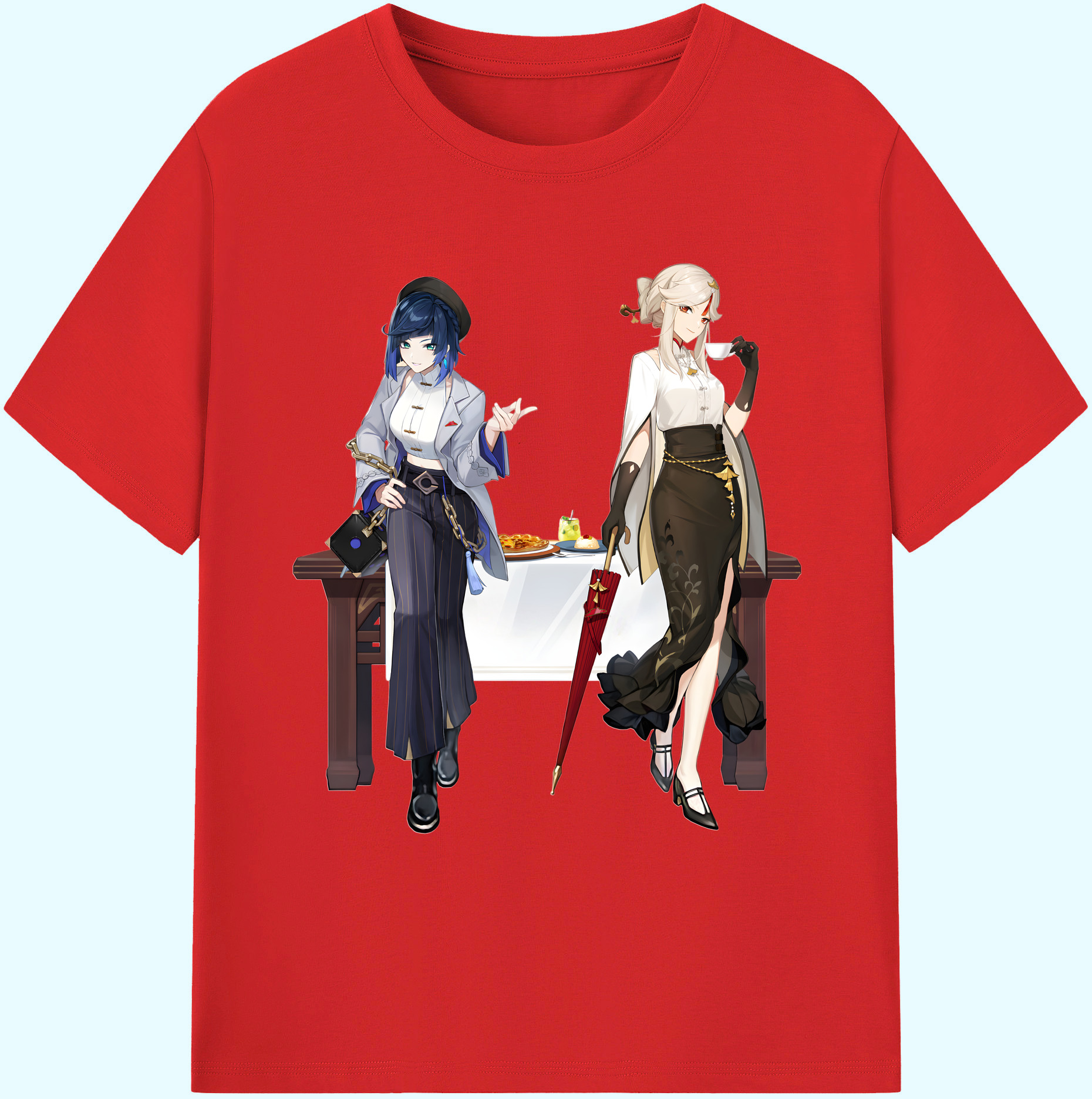 げんし神 夜兰 やらん genshin Yaran 綿100％ メンズ半袖Tシャツ｜肌触りやわらか＆通気性