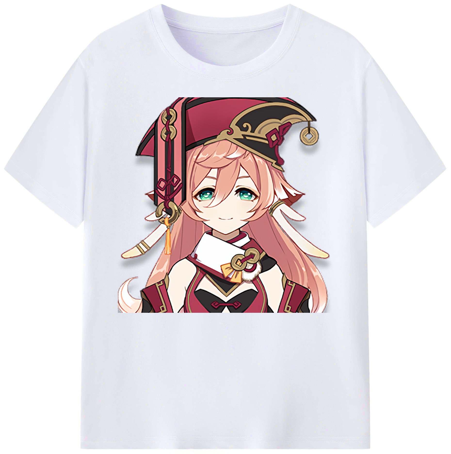 げんし神 ヤンフェイ genshin Yanfei 綿100％ メンズ半袖Tシャツ｜肌触りやわらか＆通気性