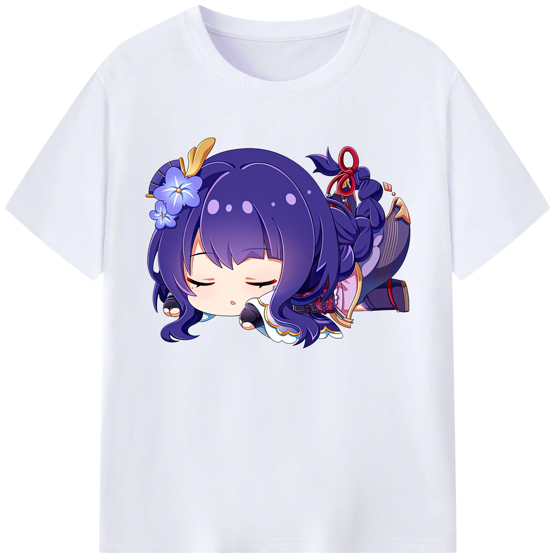 げんし神 雷電将軍 らいでんしょうぐん genshin Raiden Shogun 綿100％ メンズ半袖Tシャツ｜肌触りやわらか＆通気性