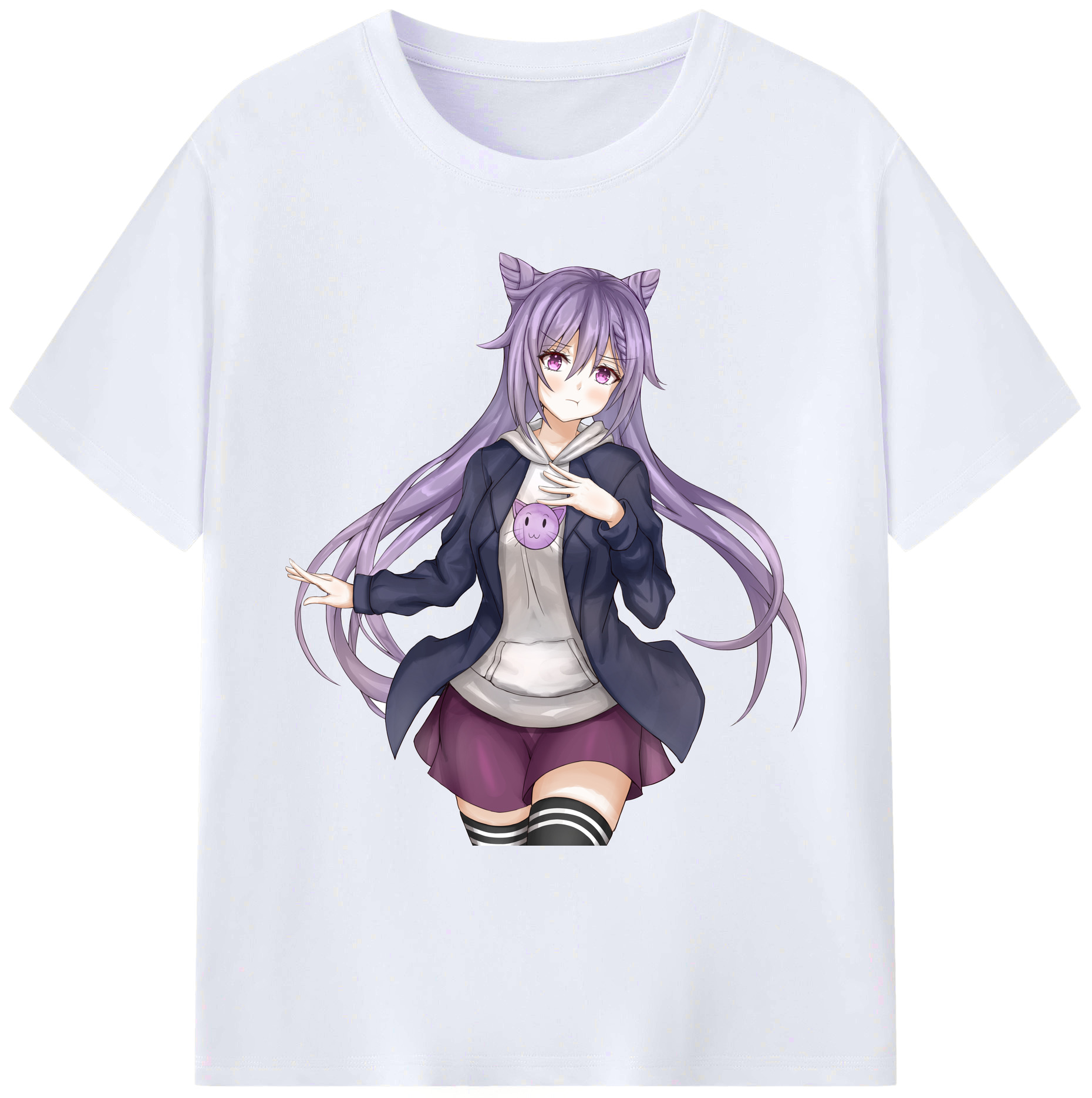 げんし神 刻晴 こくせい genshin Kokusei 綿100％ メンズ半袖Tシャツ｜肌触りやわらか＆通気性