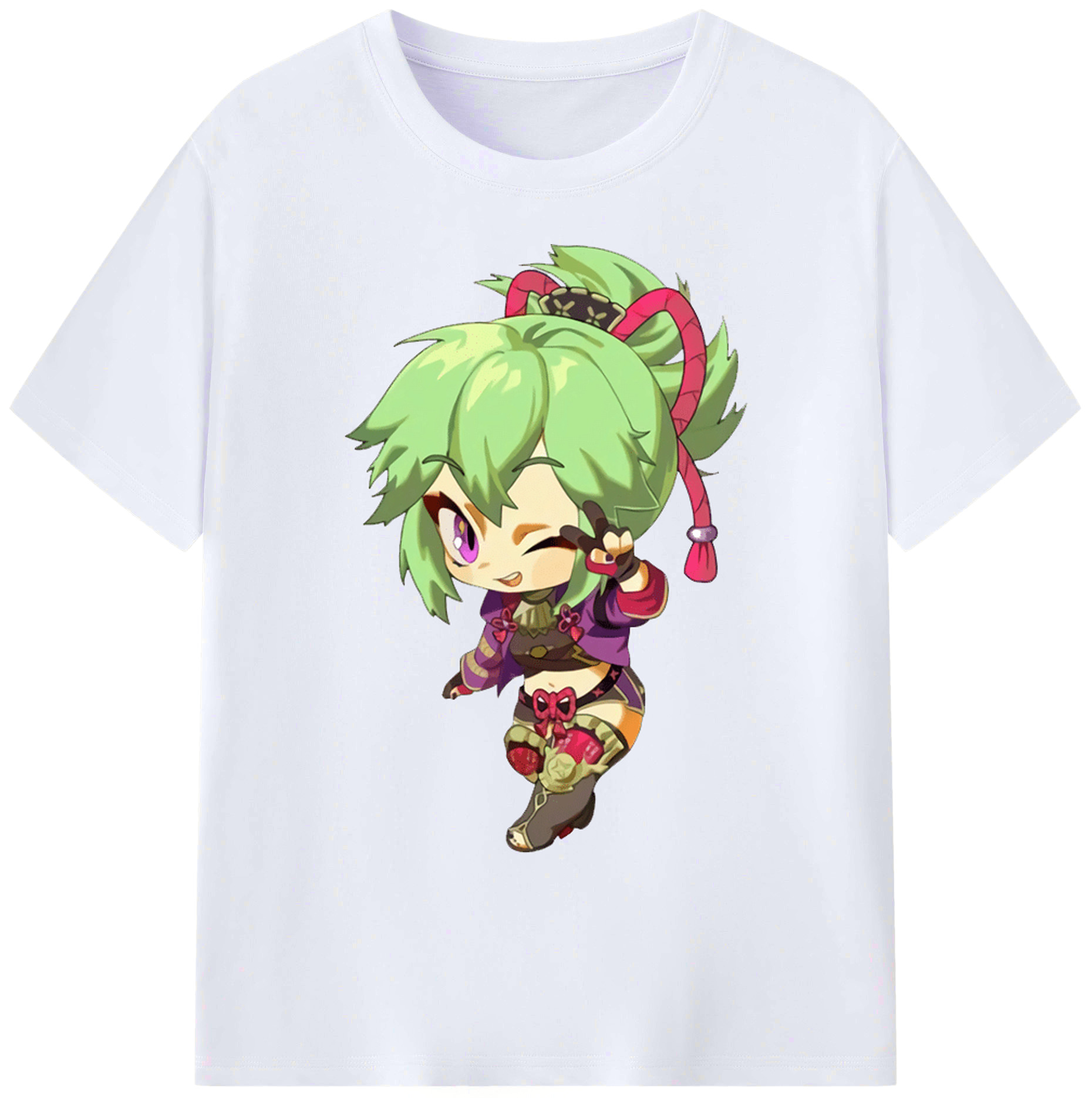 げんし神  久岐忍 くき しのぶ genshin Kuki Shinobu 綿100％ メンズ半袖Tシャツ｜肌触りやわらか＆通気性