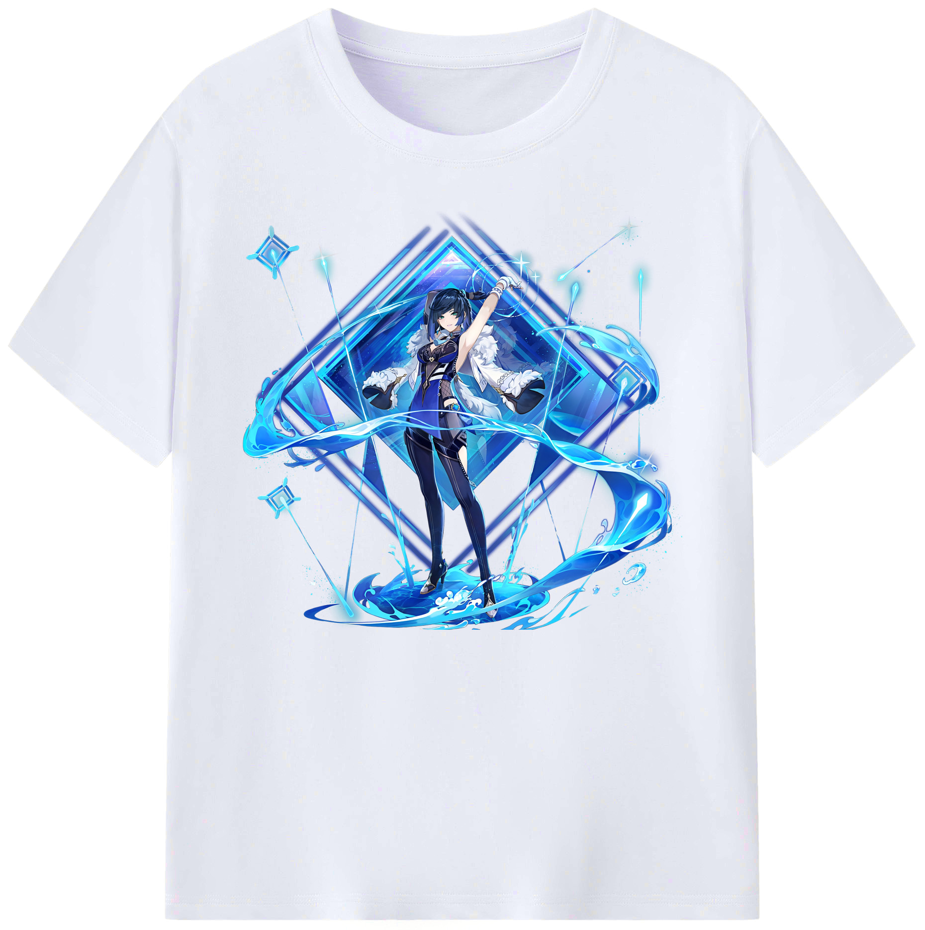 げんし神 夜兰 やらん genshin Yaran 綿100％ メンズ半袖Tシャツ｜肌触りやわらか＆通気性