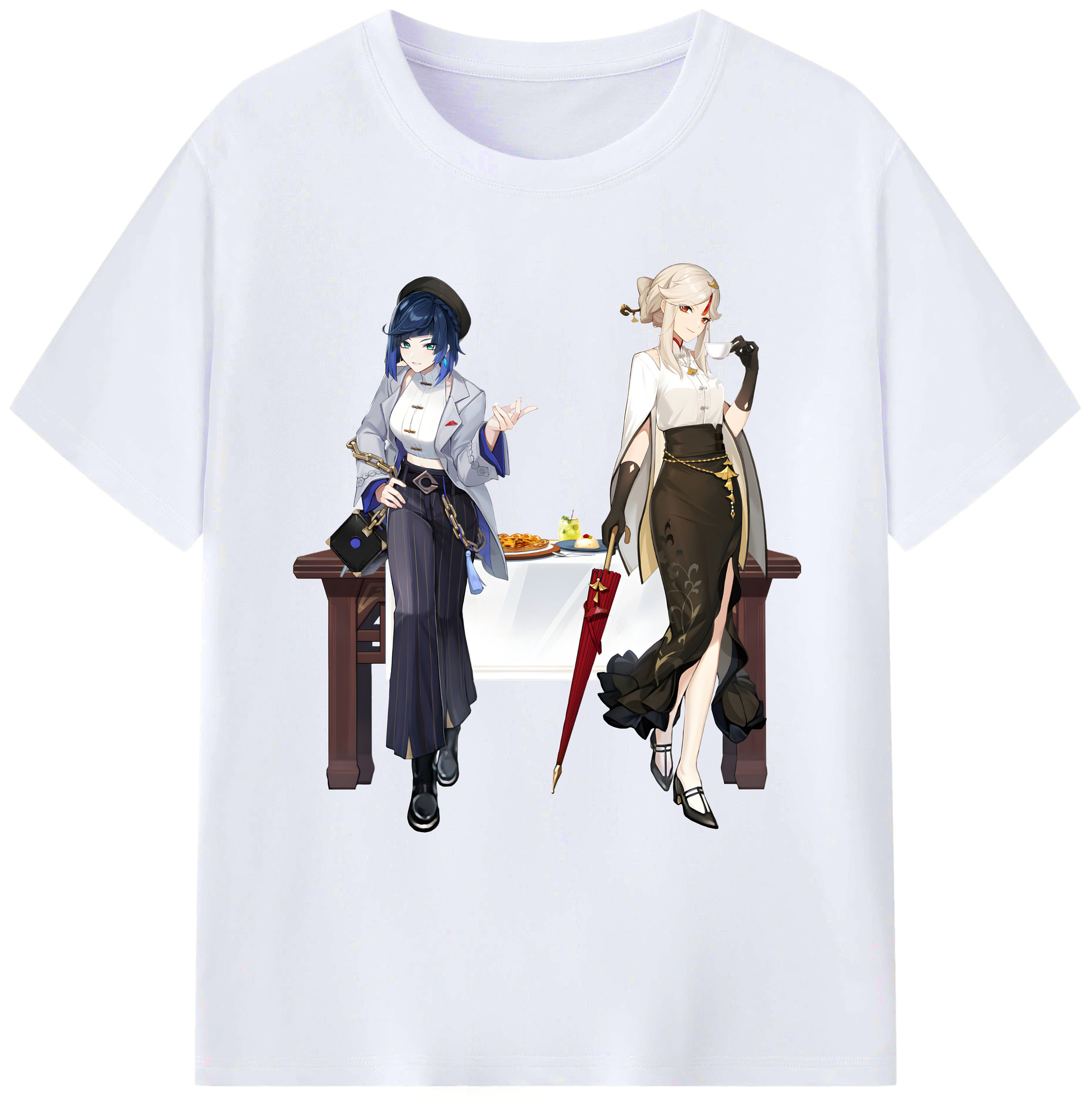 げんし神 夜兰 やらん genshin Yaran 綿100％ メンズ半袖Tシャツ｜肌触りやわらか＆通気性