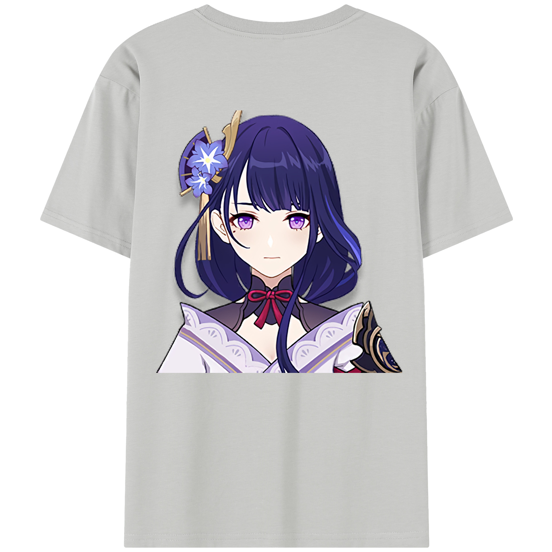 げんし神 雷電将軍 らいでんしょうぐん genshin Raiden Shogun レディース半袖Tシャツ(バックプリント)
