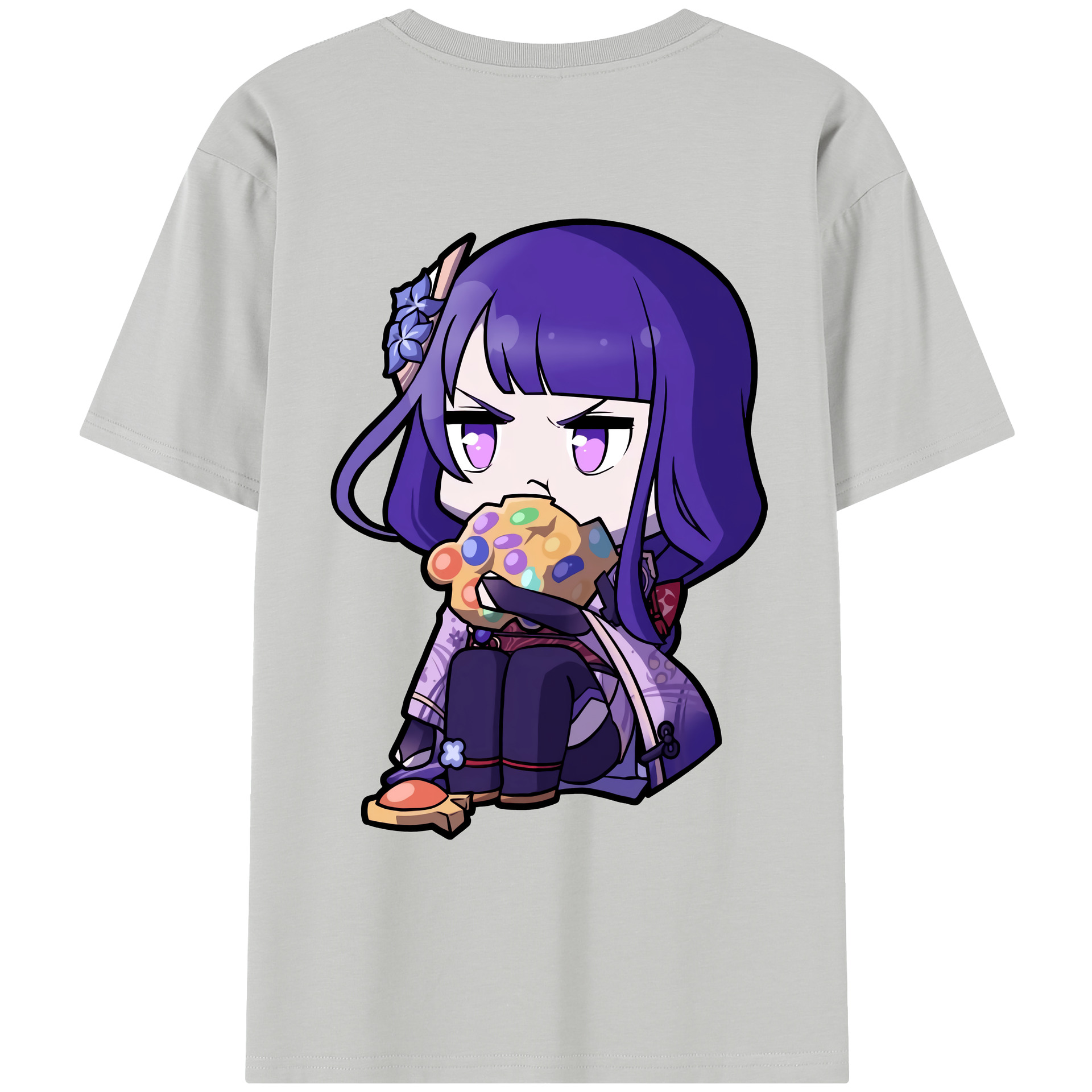 げんし神 雷電将軍 らいでんしょうぐん genshin Raiden Shogun レディース半袖Tシャツ(バックプリント)