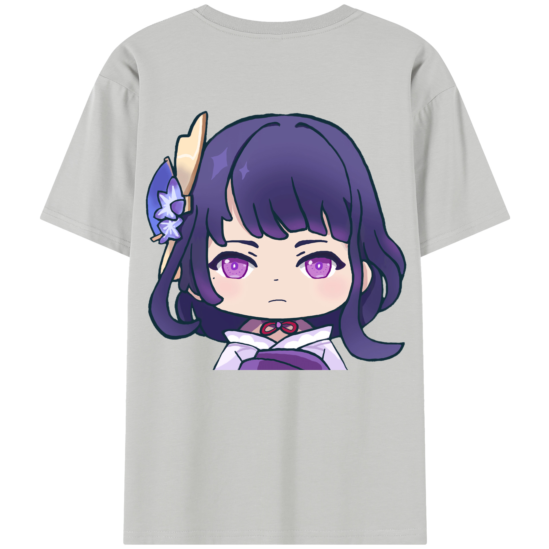 げんし神 雷電将軍 らいでんしょうぐん genshin Raiden Shogun レディース半袖Tシャツ(バックプリント)