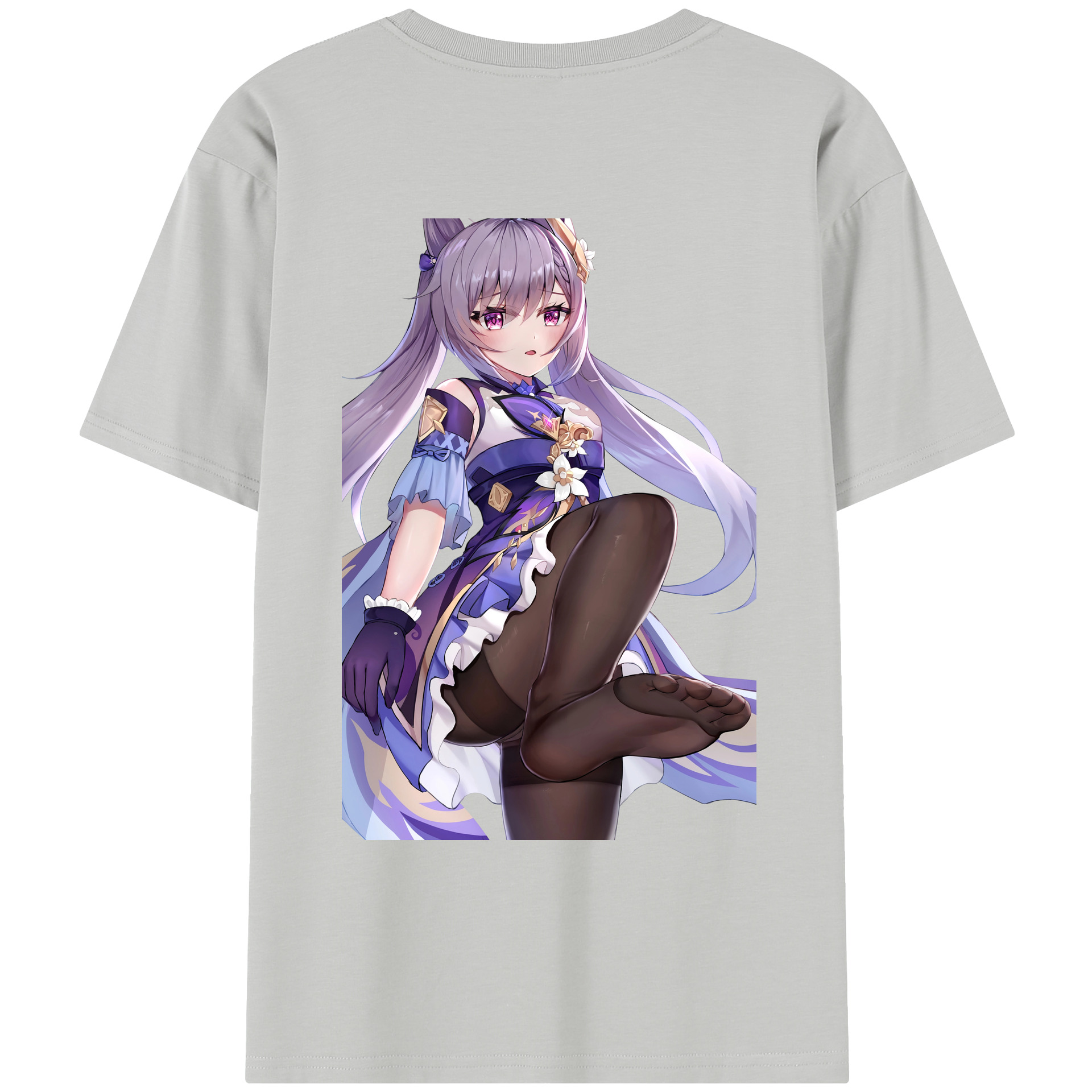 げんし神 刻晴 こくせい genshin Kokusei レディース半袖Tシャツ(バックプリント)