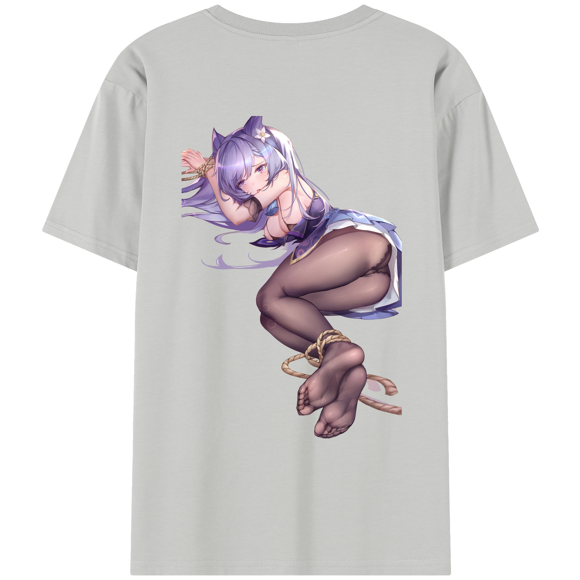 げんし神 刻晴 こくせい genshin Kokusei レディース半袖Tシャツ(バックプリント)