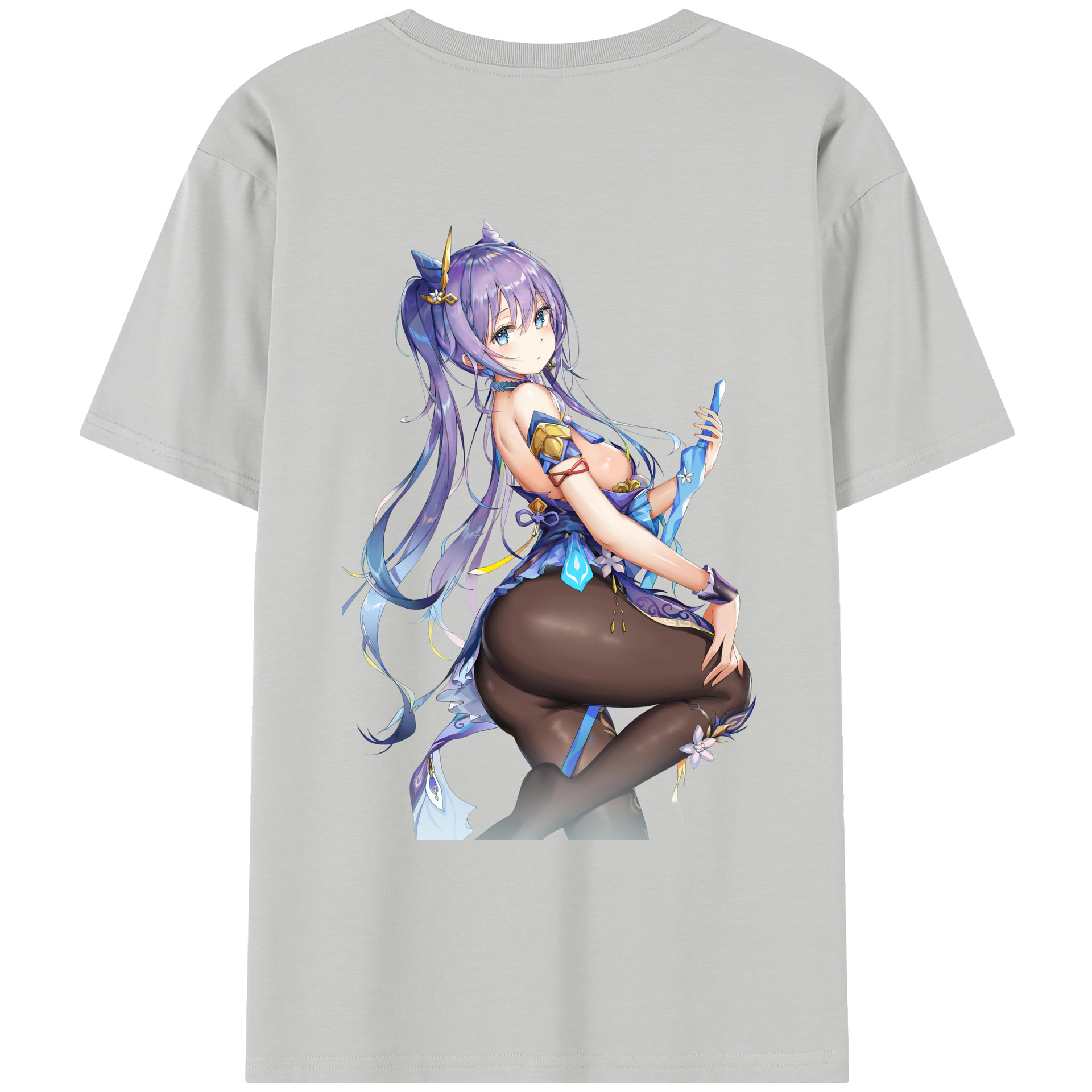 げんし神 刻晴 こくせい genshin Kokusei レディース半袖Tシャツ(バックプリント)
