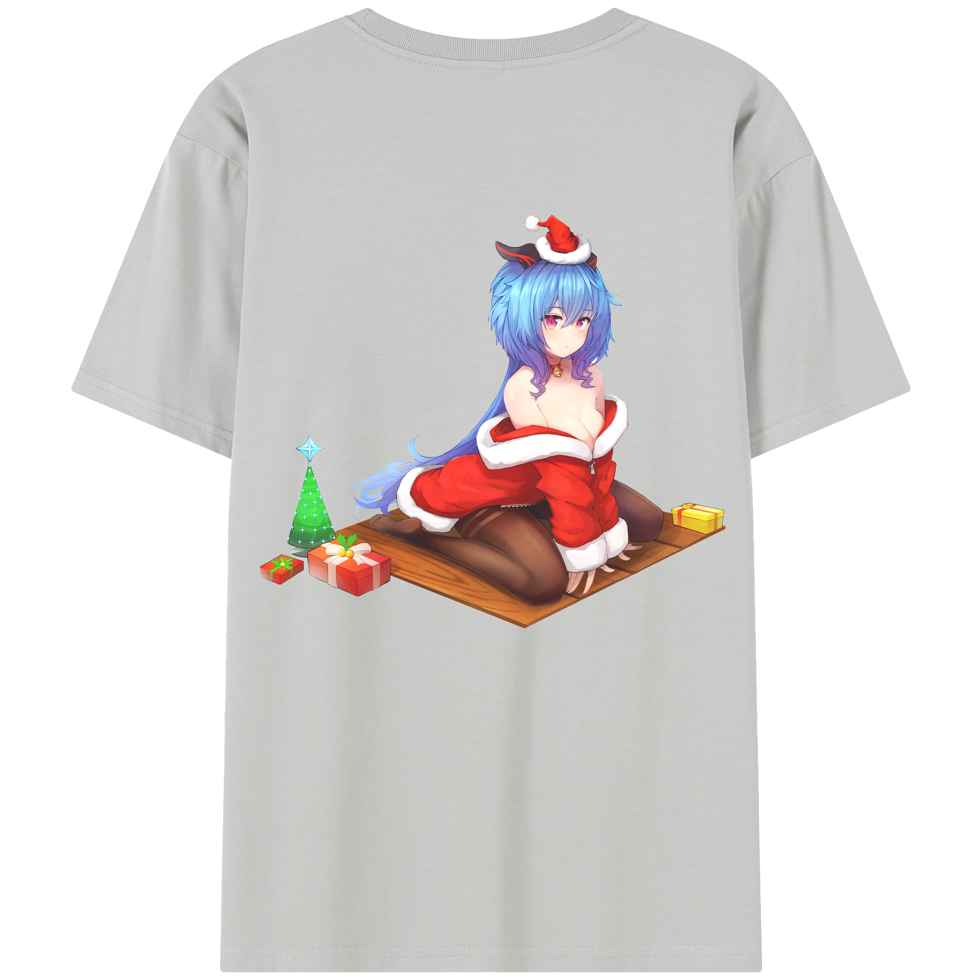 げんし神 甘雨 かんう genshin Ganyu レディース半袖Tシャツ(バックプリント)