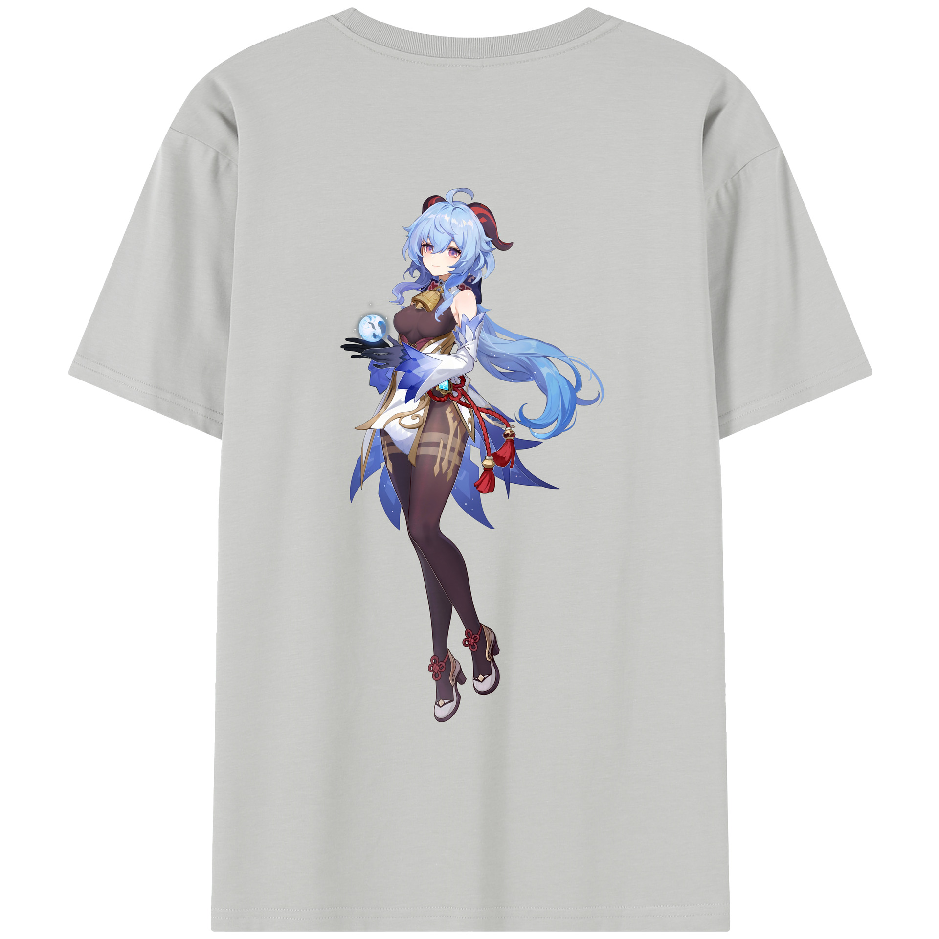 げんし神 甘雨 かんう genshin Ganyu レディース半袖Tシャツ(バックプリント)