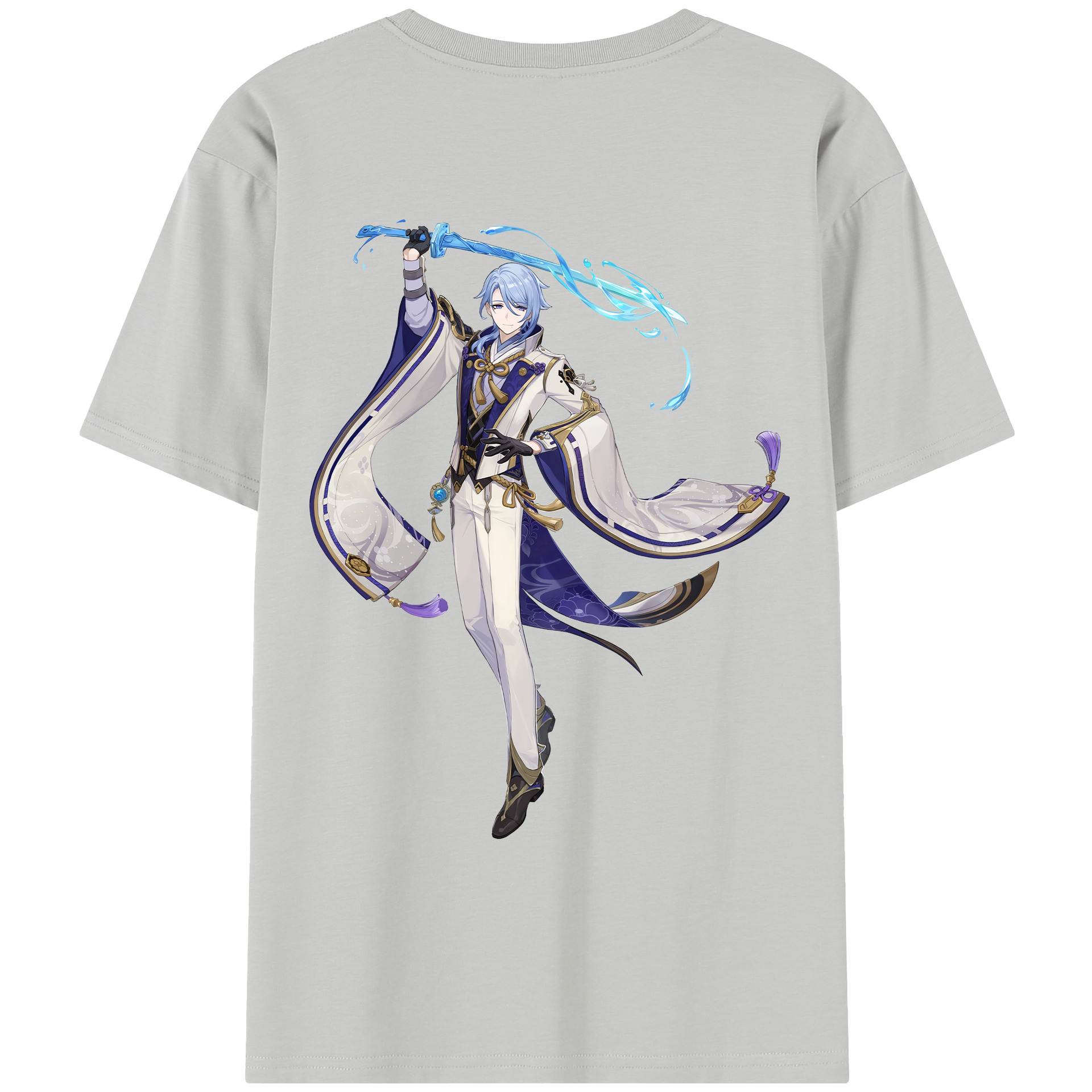 げんし神 神里綾人 かみさとあやと genshin Kamisato Ayato レディース半袖Tシャツ(バックプリント)