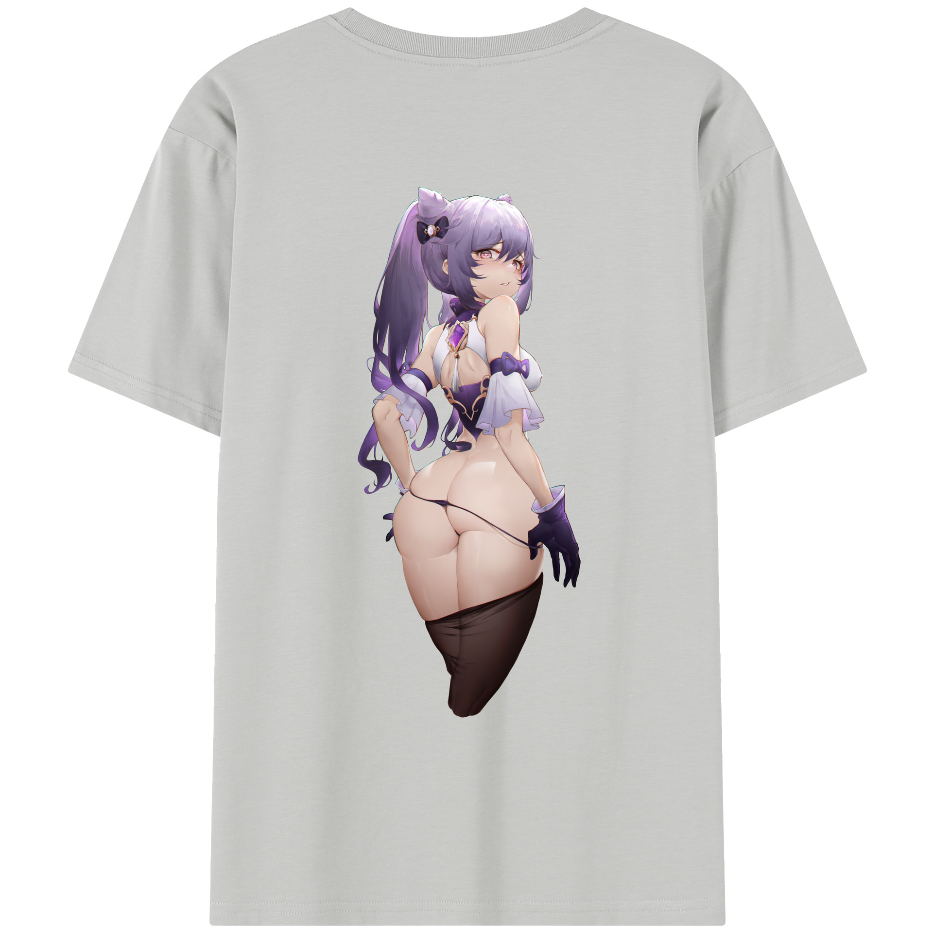 げんし神 刻晴 こくせい genshin Kokusei レディース半袖Tシャツ(バックプリント)