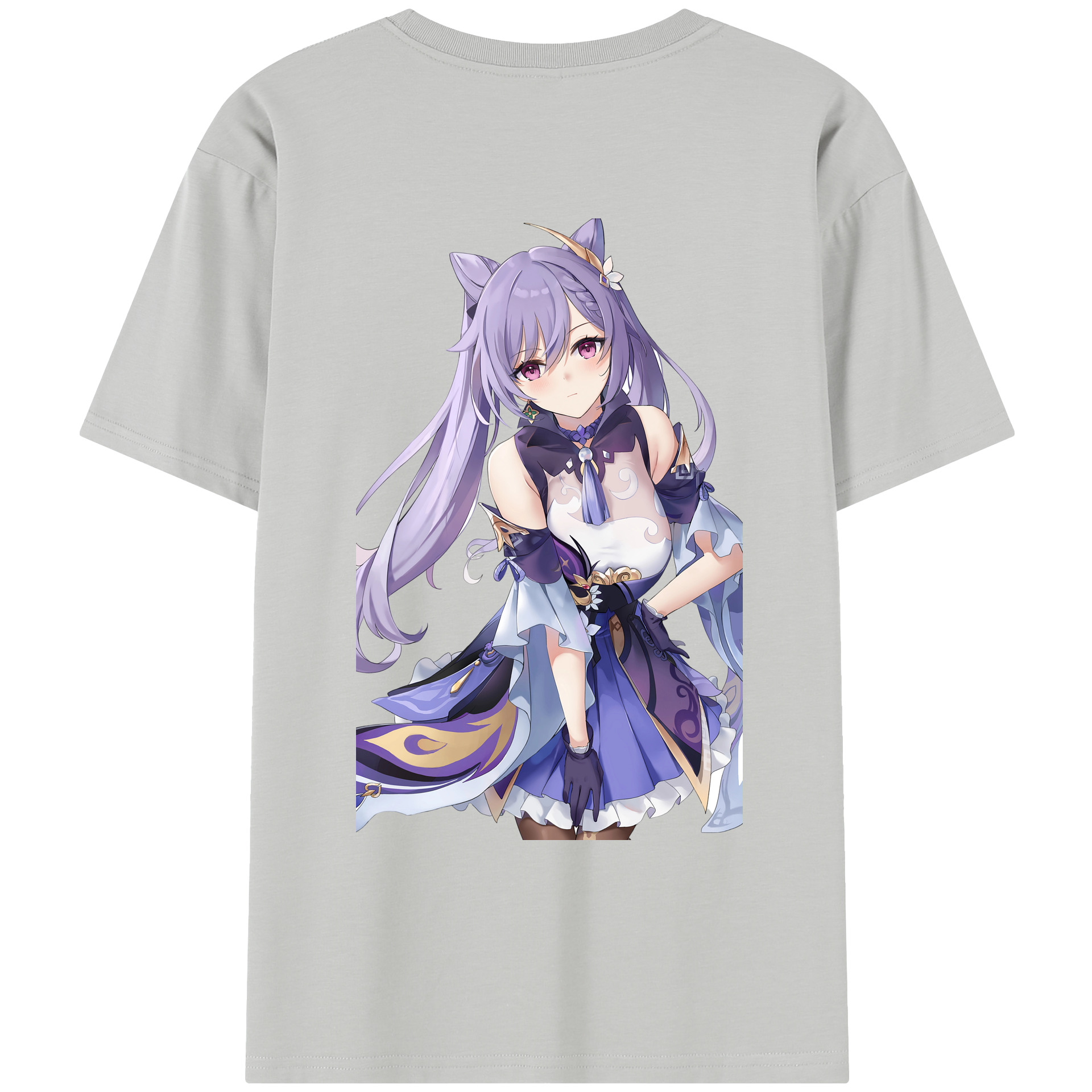 げんし神 刻晴 こくせい genshin Kokusei レディース半袖Tシャツ(バックプリント)