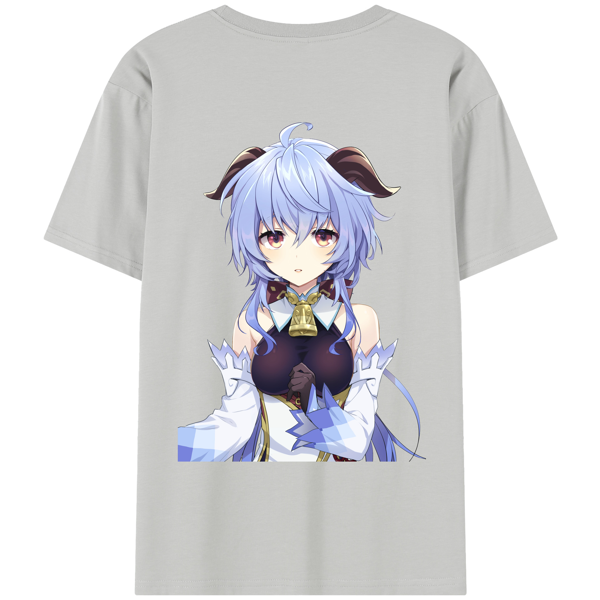 げんし神 甘雨 かんう genshin Ganyu レディース半袖Tシャツ(バックプリント)