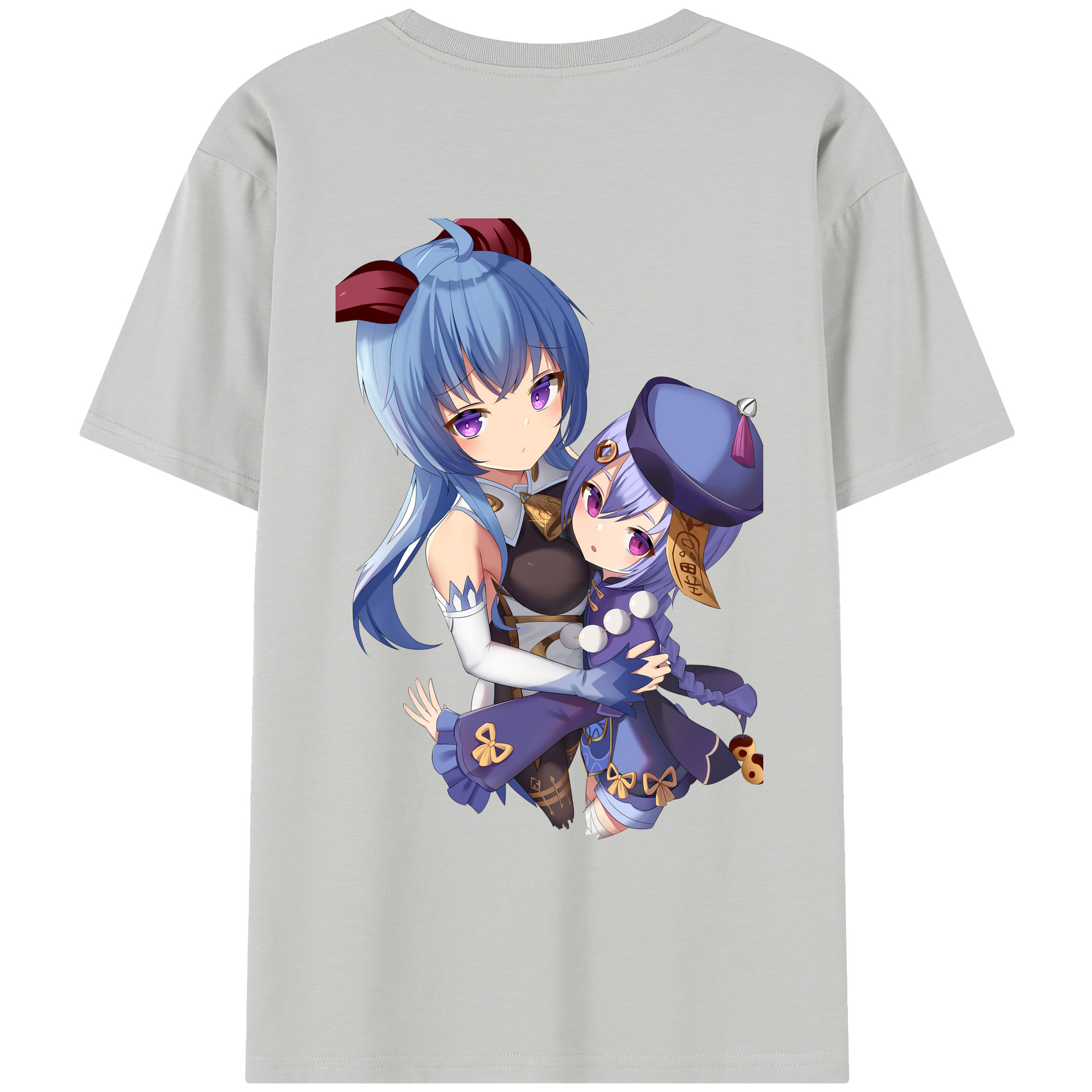 げんし神 甘雨 かんう genshin Ganyu レディース半袖Tシャツ(バックプリント)