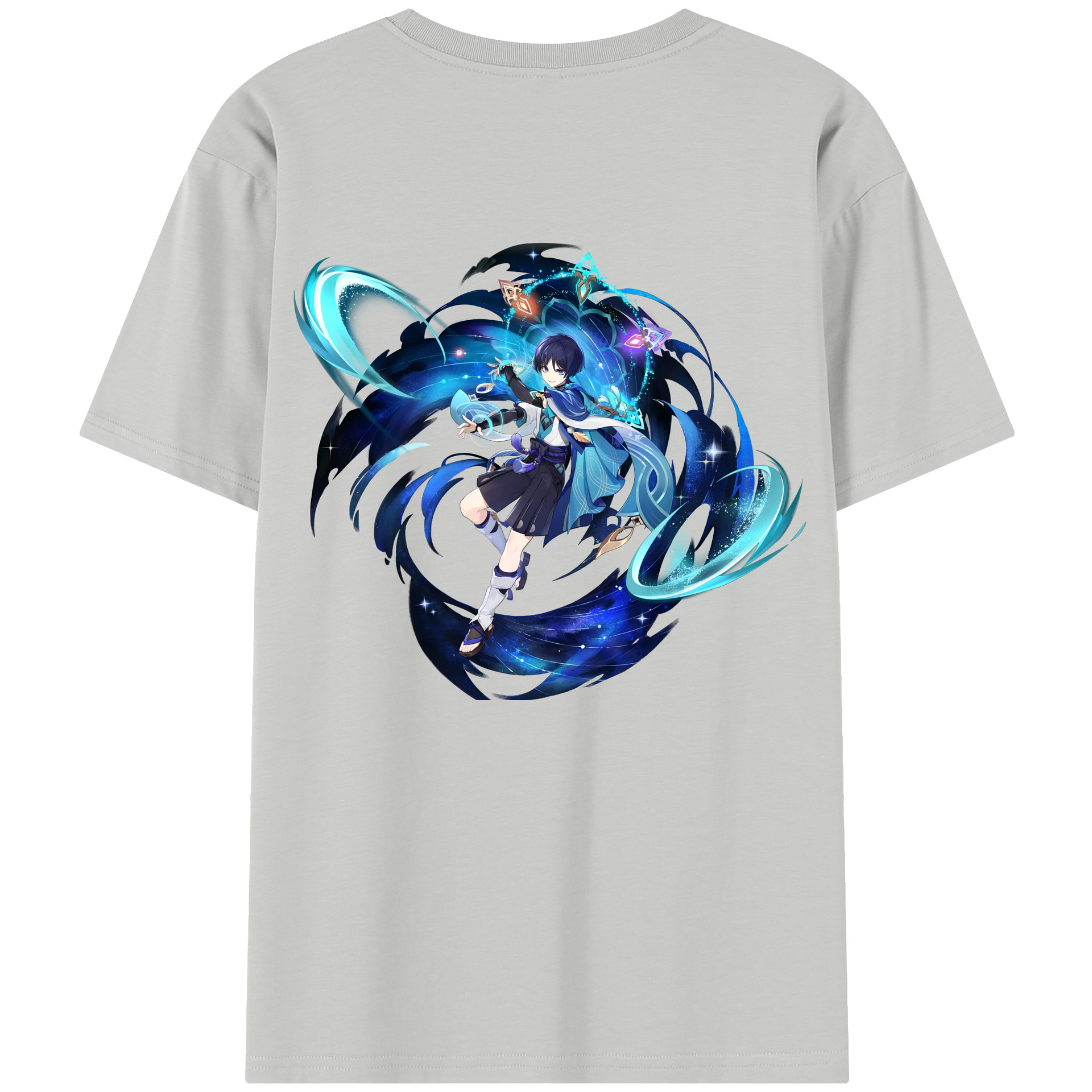 げんし神 さんペい genshin Sanpei レディース半袖Tシャツ(バックプリント)