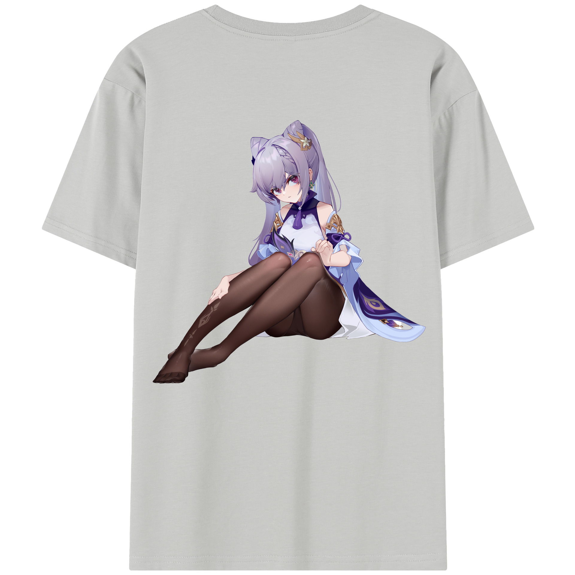 げんし神 刻晴 こくせい genshin Kokusei レディース半袖Tシャツ(バックプリント)
