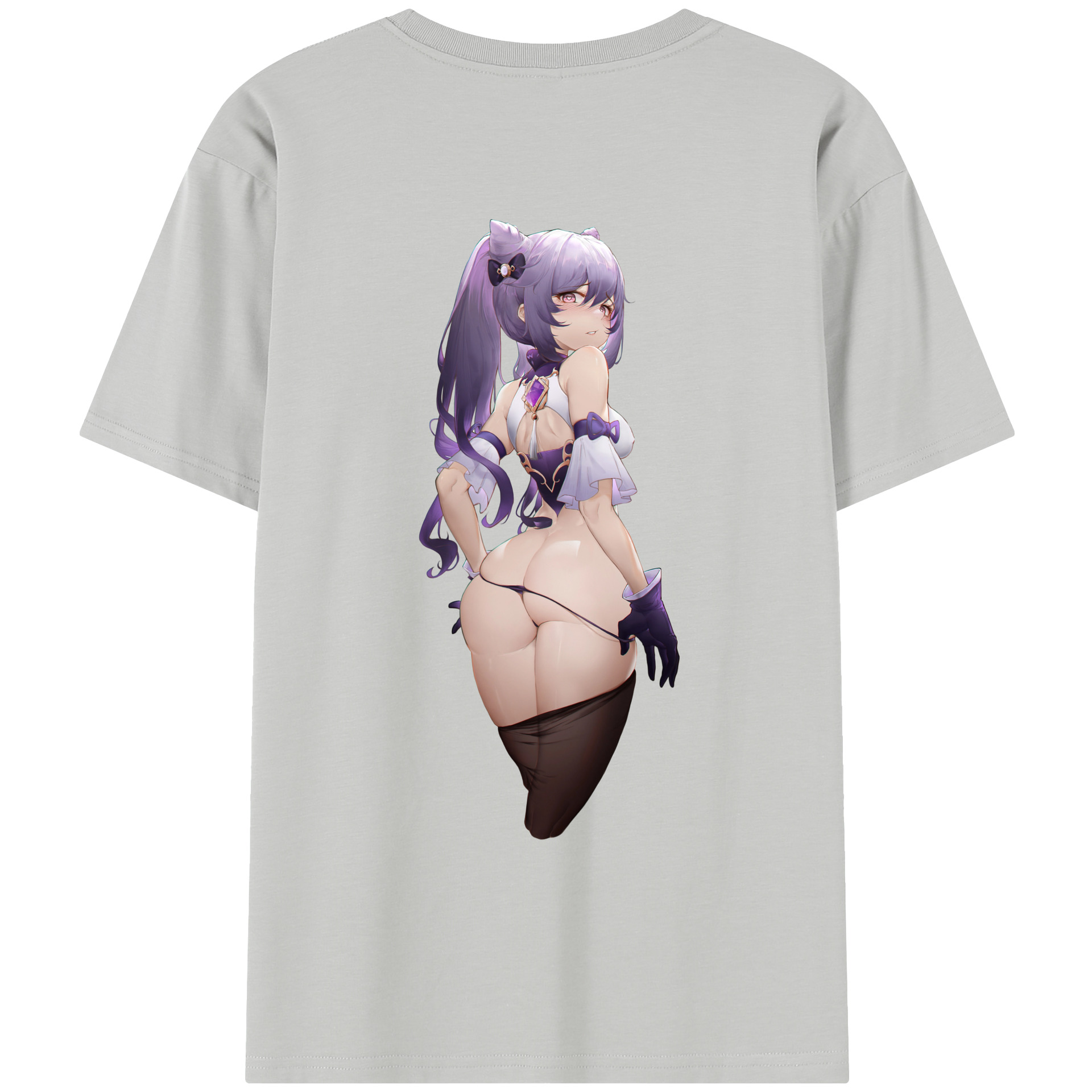 げんし神 刻晴 こくせい genshin Kokusei レディース半袖Tシャツ(バックプリント)