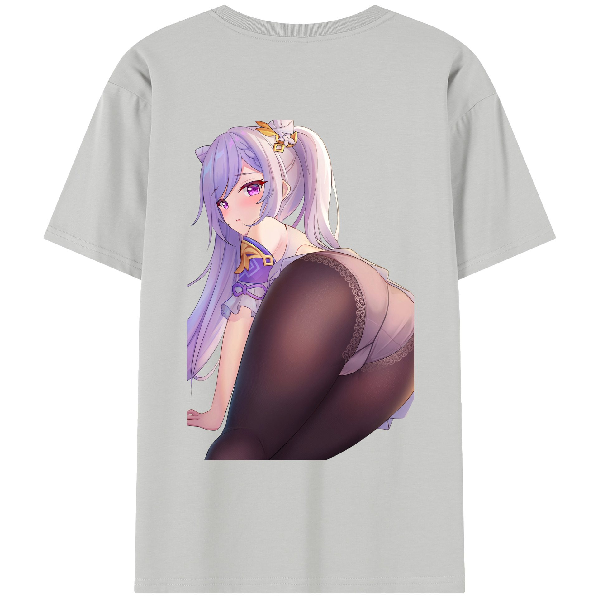 げんし神 刻晴 こくせい genshin Kokusei レディース半袖Tシャツ(バックプリント)