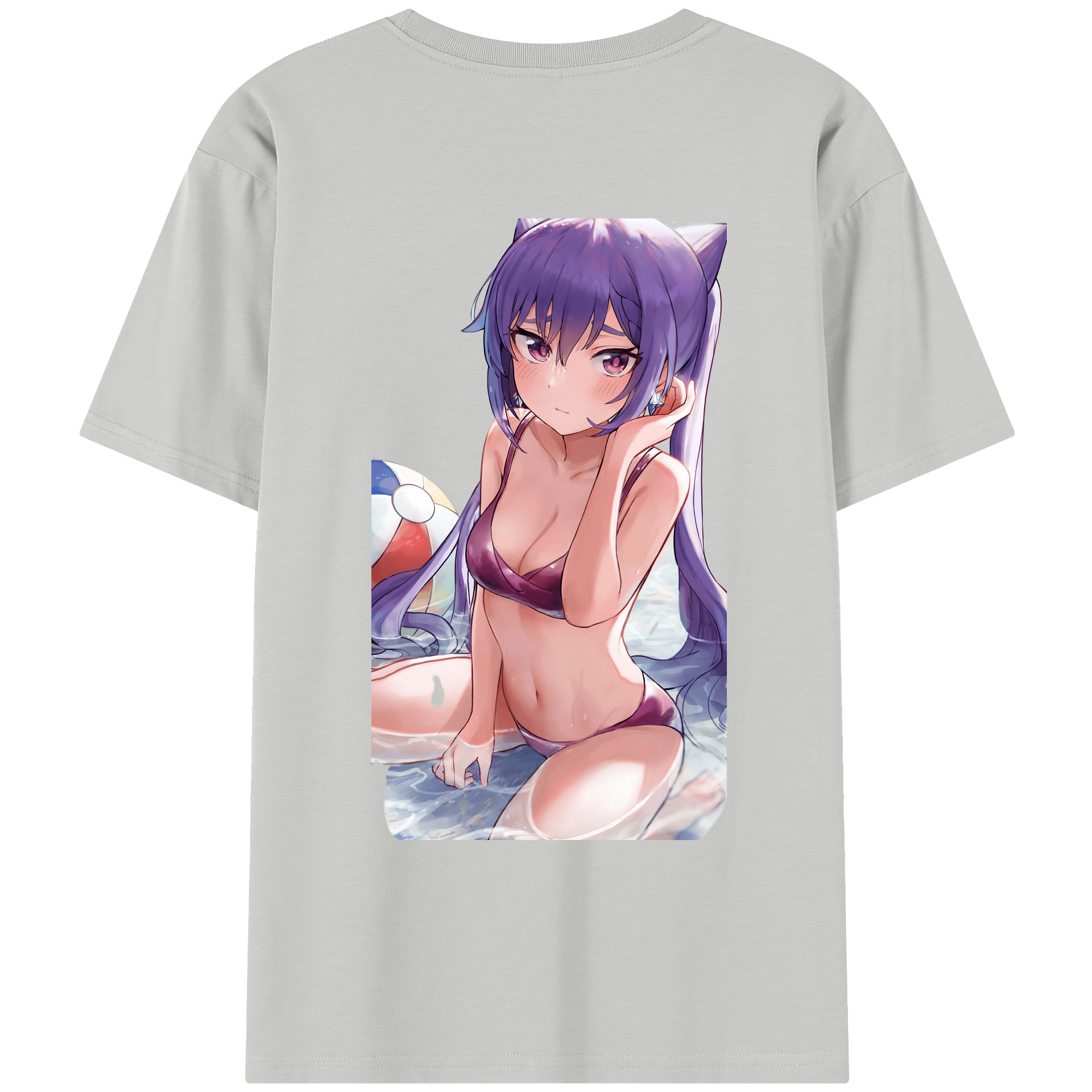 げんし神 刻晴 こくせい genshin Kokusei レディース半袖Tシャツ(バックプリント)