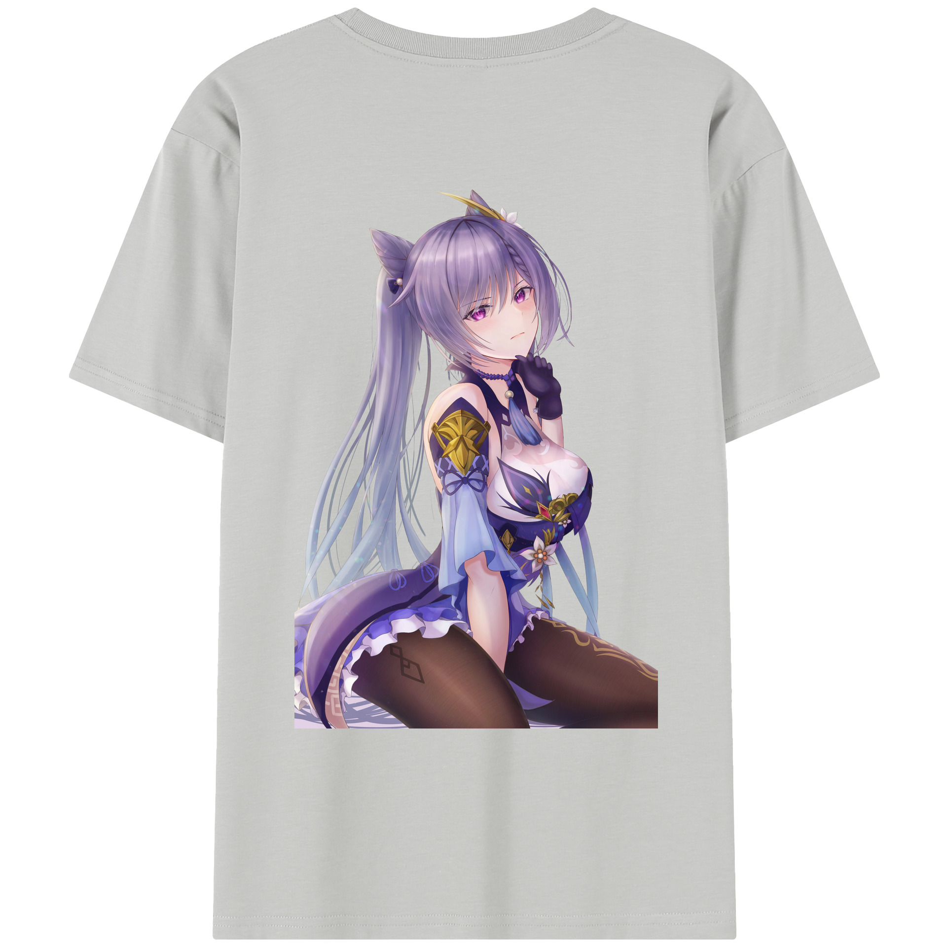 げんし神 刻晴 こくせい genshin Kokusei レディース半袖Tシャツ(バックプリント)