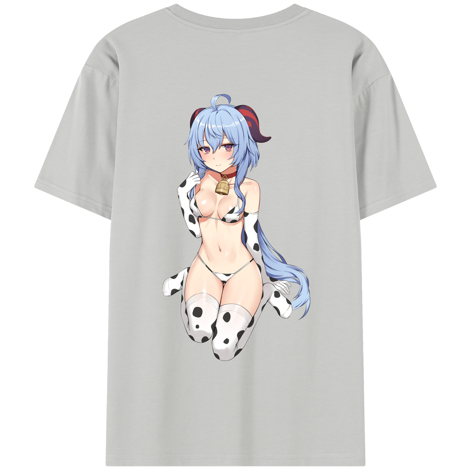 げんし神 甘雨 かんう genshin Ganyu レディース半袖Tシャツ(バックプリント)