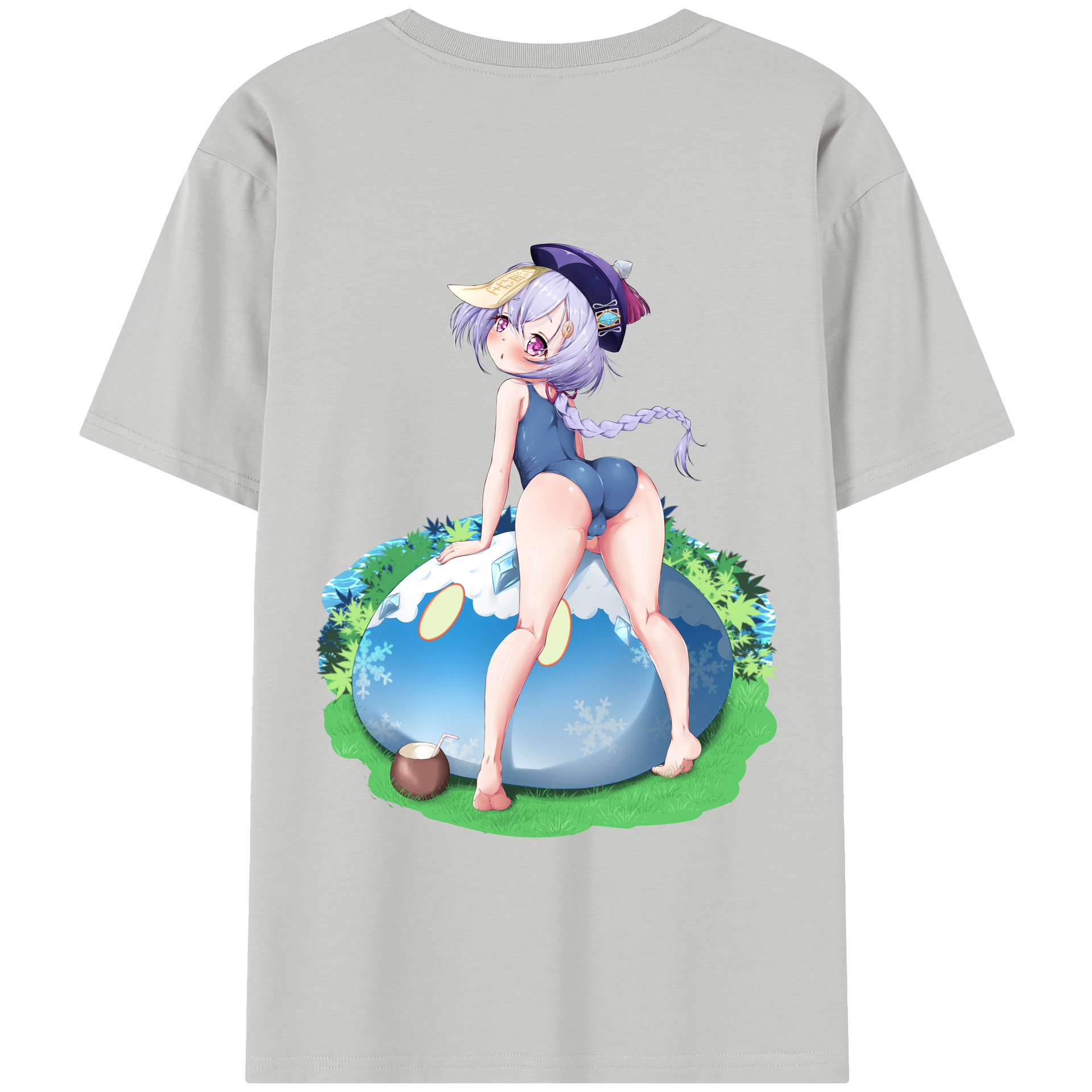 げんし神 七七 なな  genshin Nana レディース半袖Tシャツ(バックプリント)