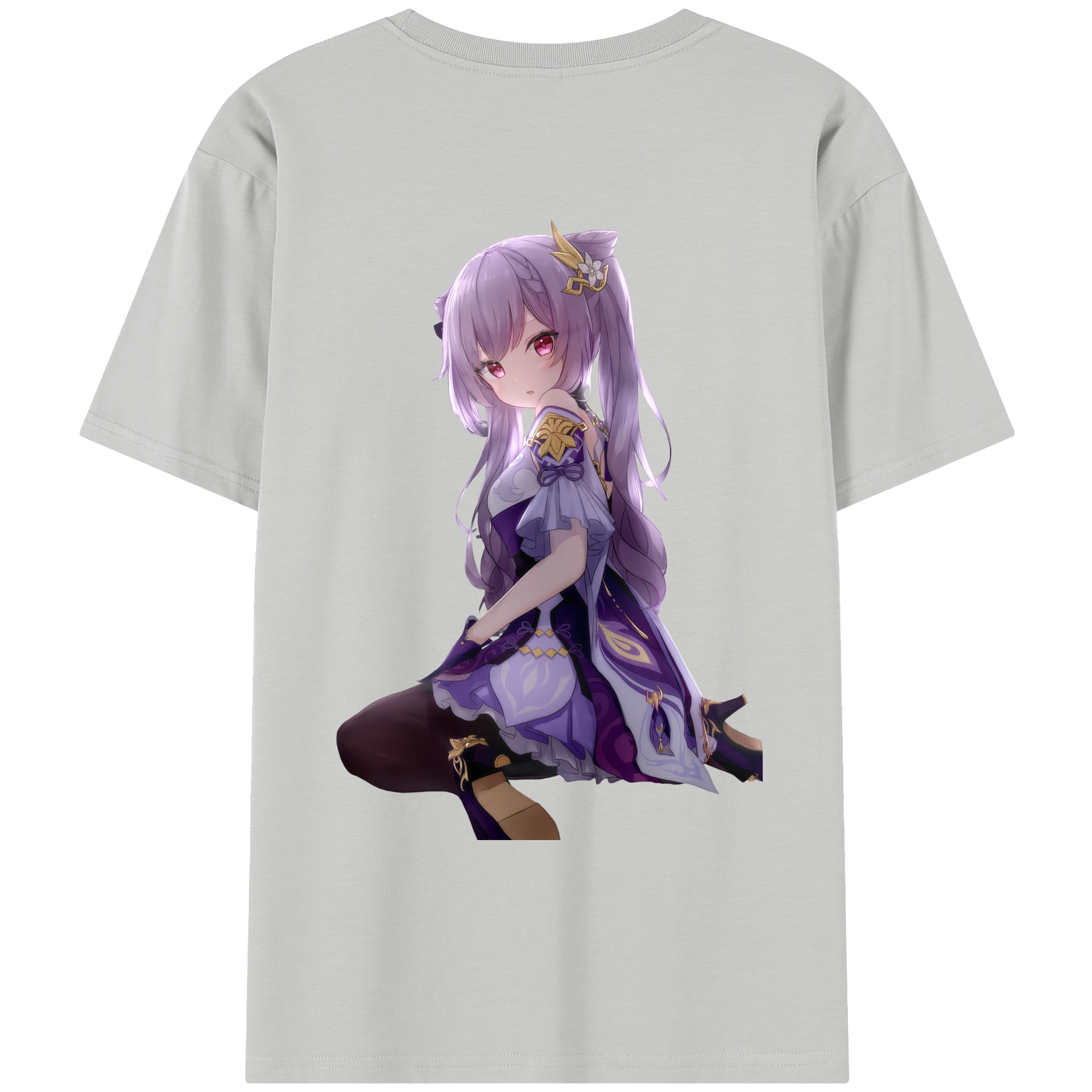 げんし神 刻晴 こくせい genshin Kokusei レディース半袖Tシャツ(バックプリント)