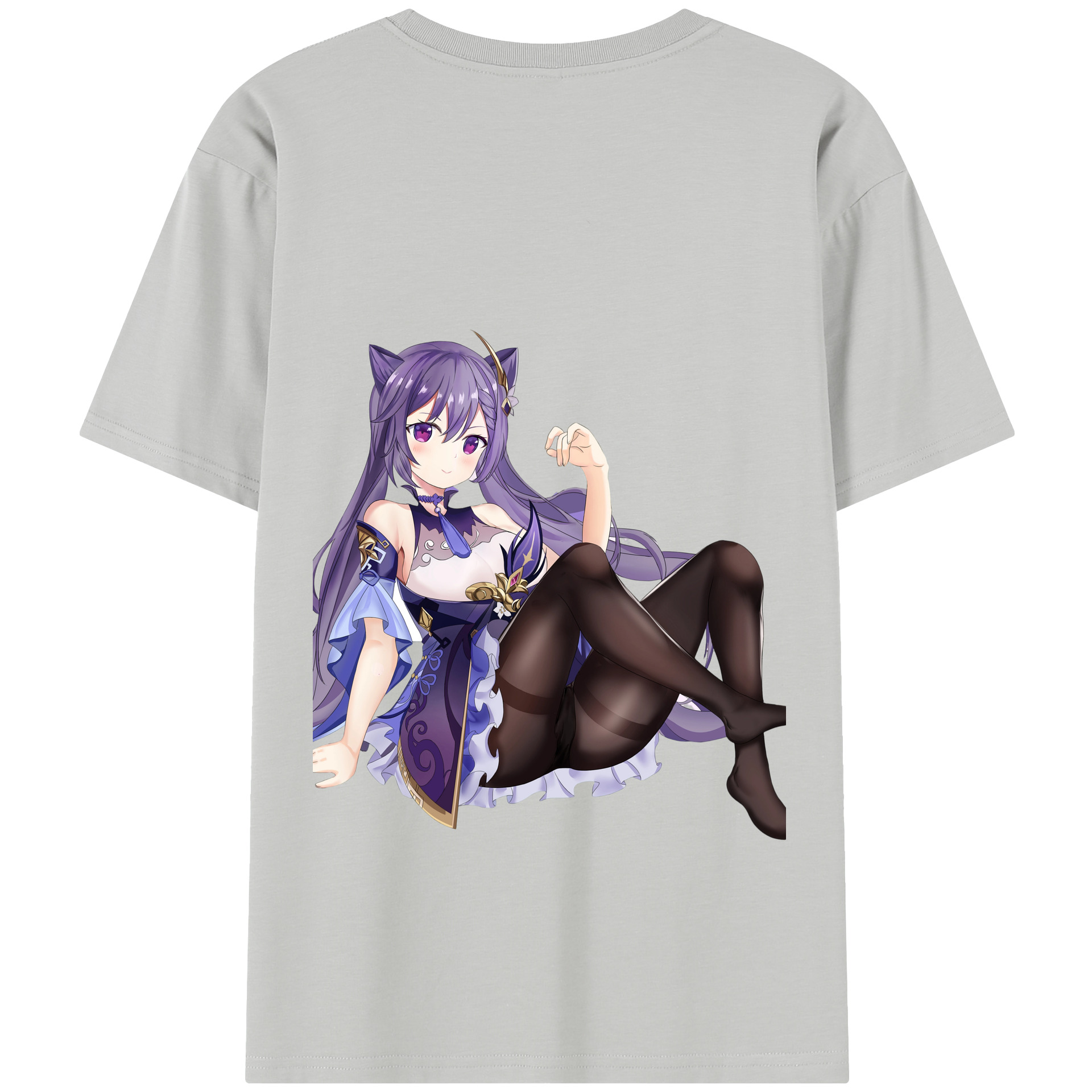 げんし神 刻晴 こくせい genshin Kokusei レディース半袖Tシャツ(バックプリント)
