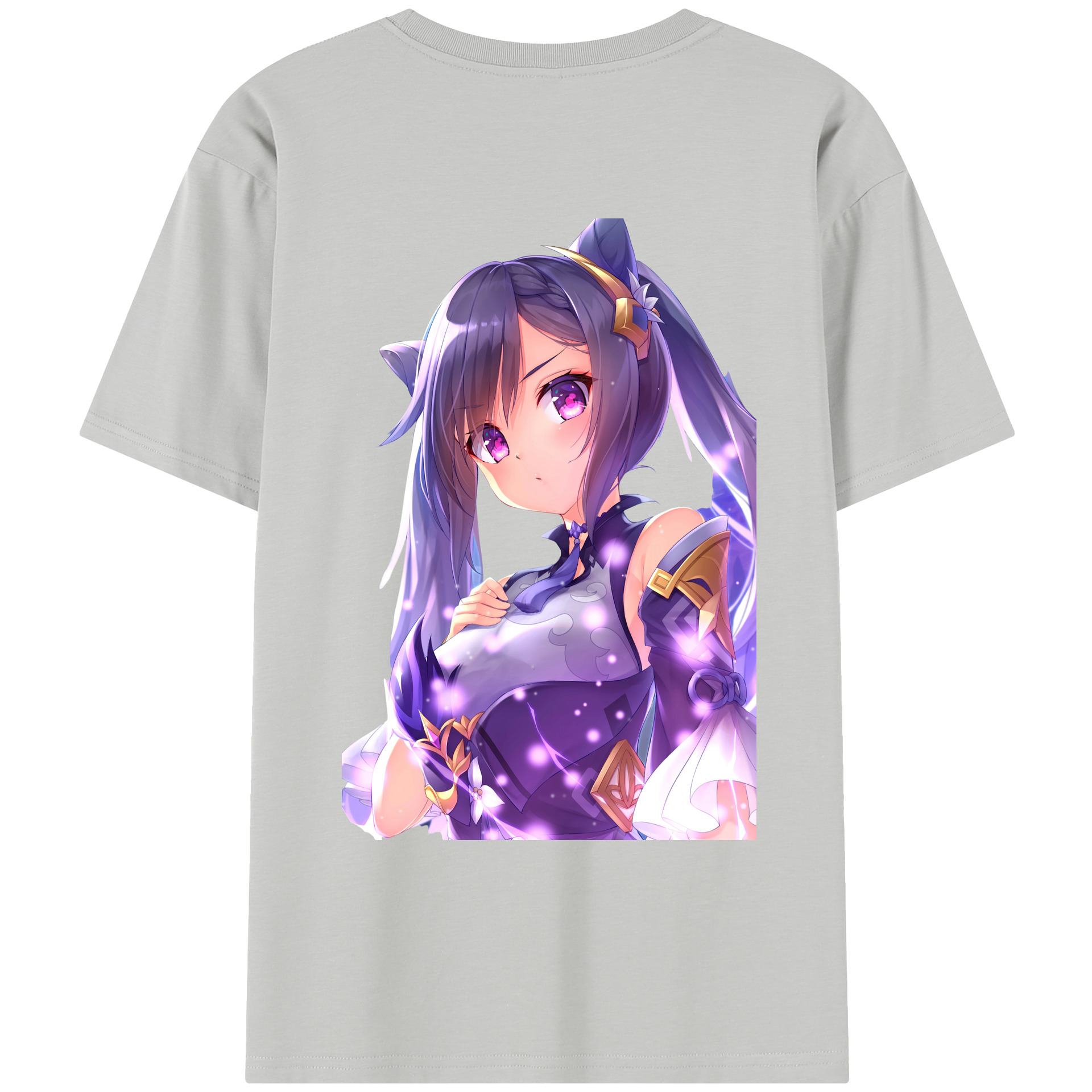 げんし神 刻晴 こくせい genshin Kokusei レディース半袖Tシャツ(バックプリント)
