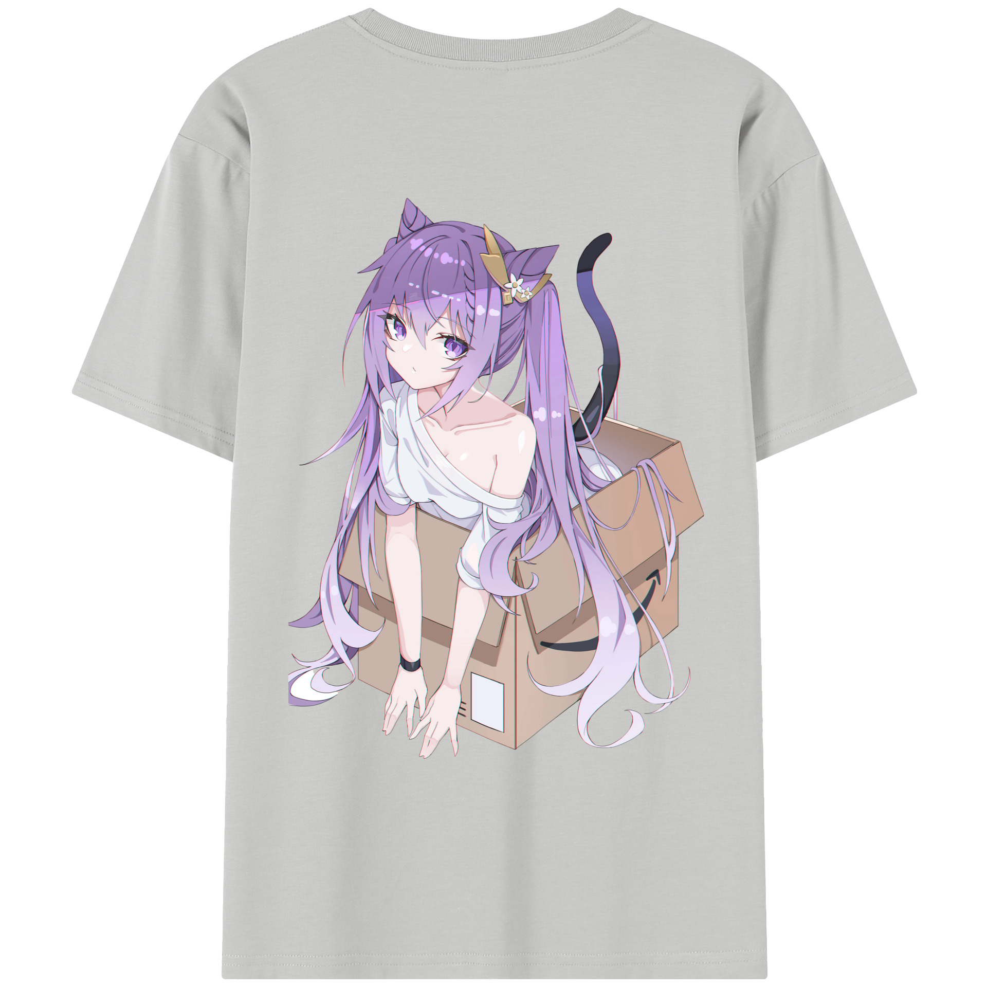 げんし神 刻晴 こくせい genshin Kokusei レディース半袖Tシャツ(バックプリント)