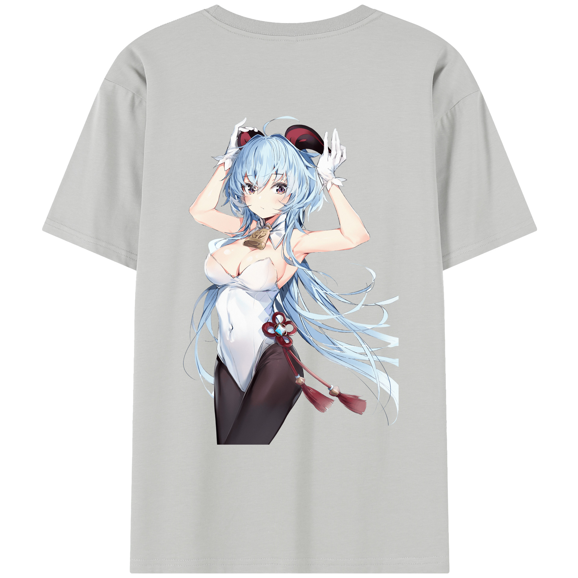 げんし神 甘雨 かんう genshin Ganyu レディース半袖Tシャツ(バックプリント)