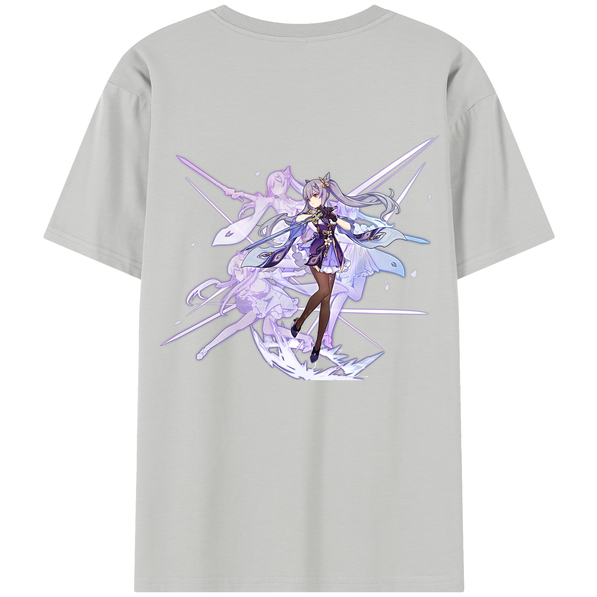げんし神 刻晴 こくせい genshin Kokusei レディース半袖Tシャツ(バックプリント)
