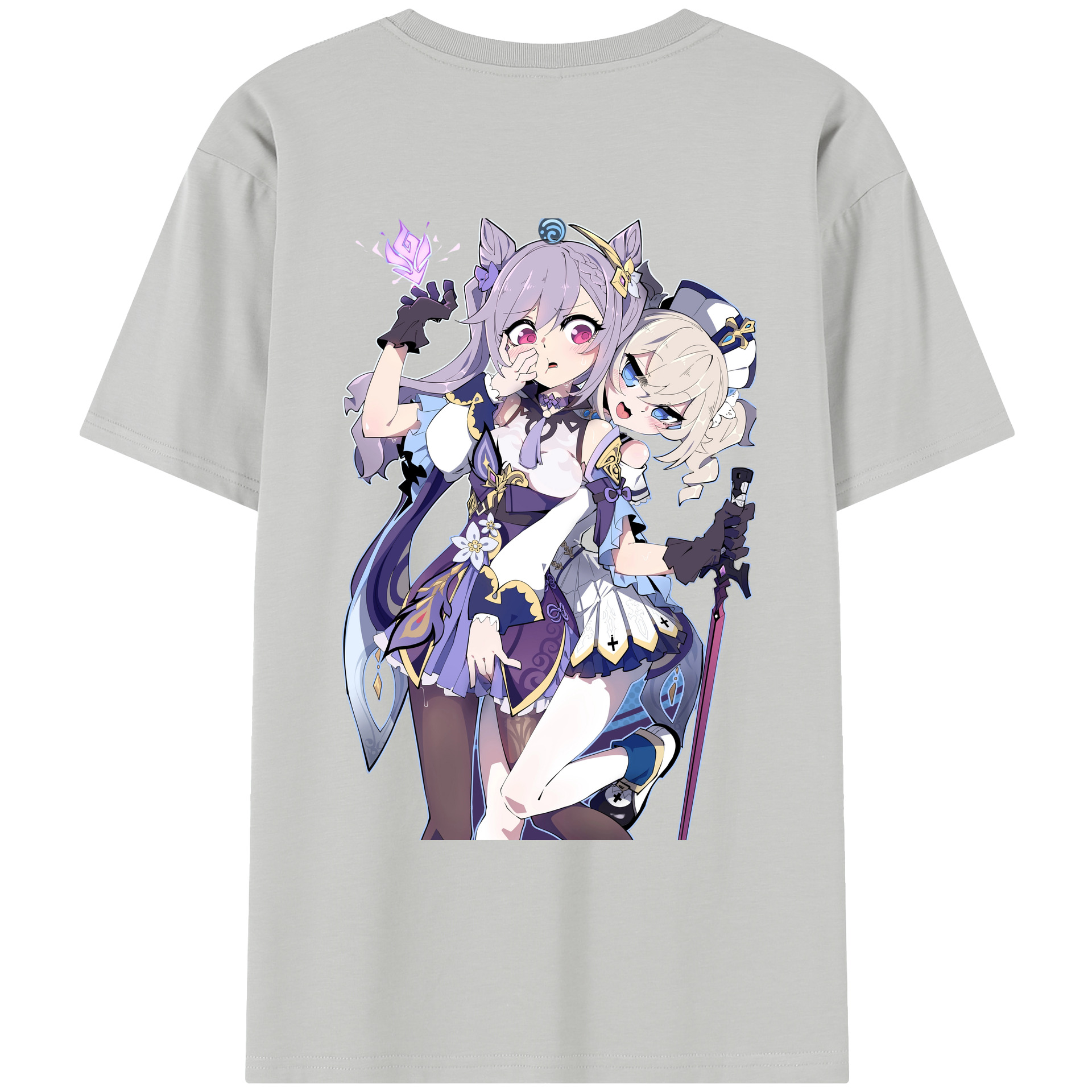 げんし神 刻晴 こくせい genshin Kokusei レディース半袖Tシャツ(バックプリント)