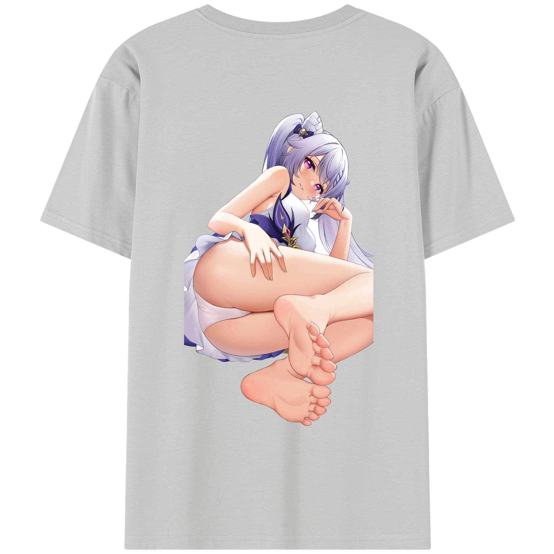 げんし神 刻晴 こくせい genshin Kokusei レディース半袖Tシャツ(バックプリント)