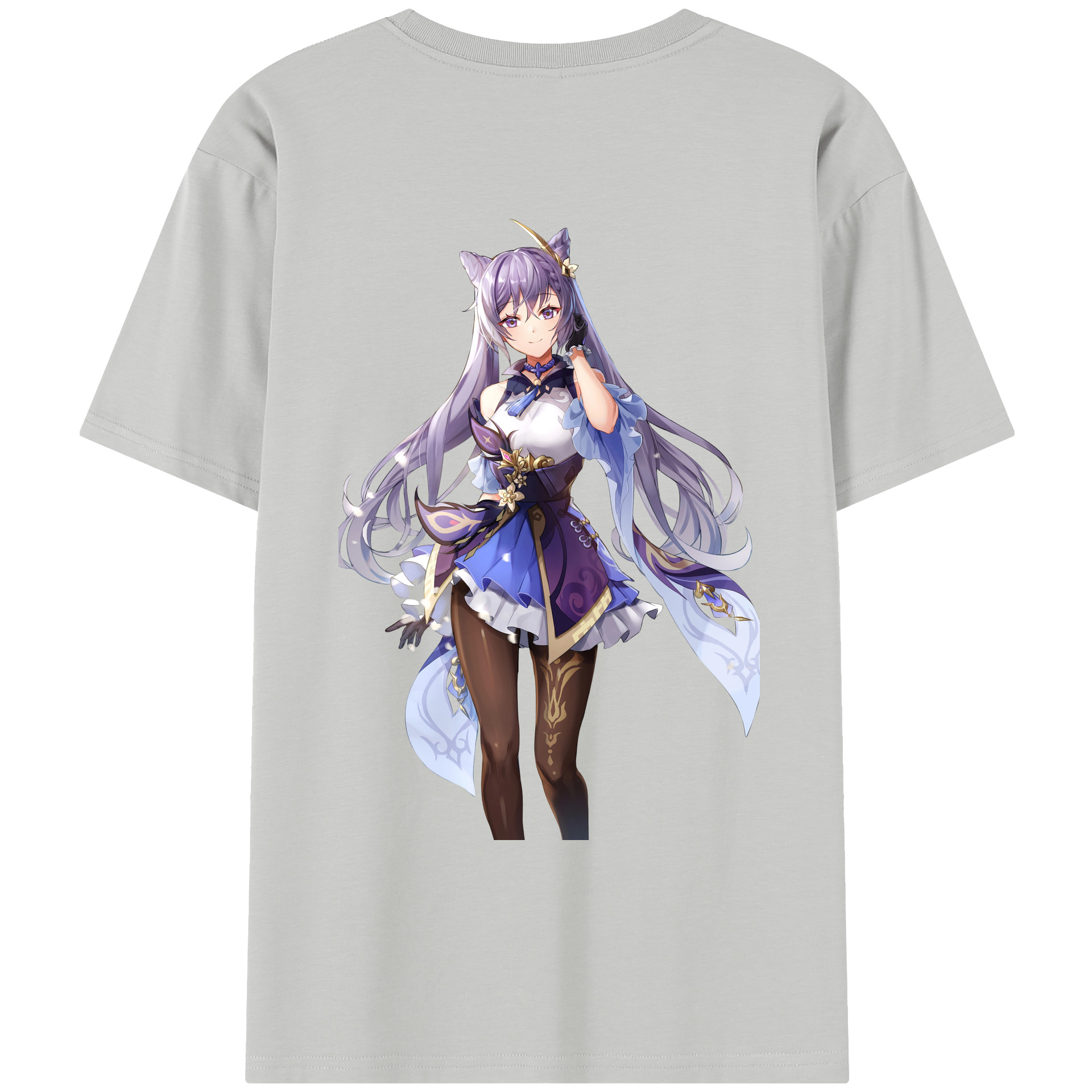 げんし神 刻晴 こくせい genshin Kokusei レディース半袖Tシャツ(バックプリント)