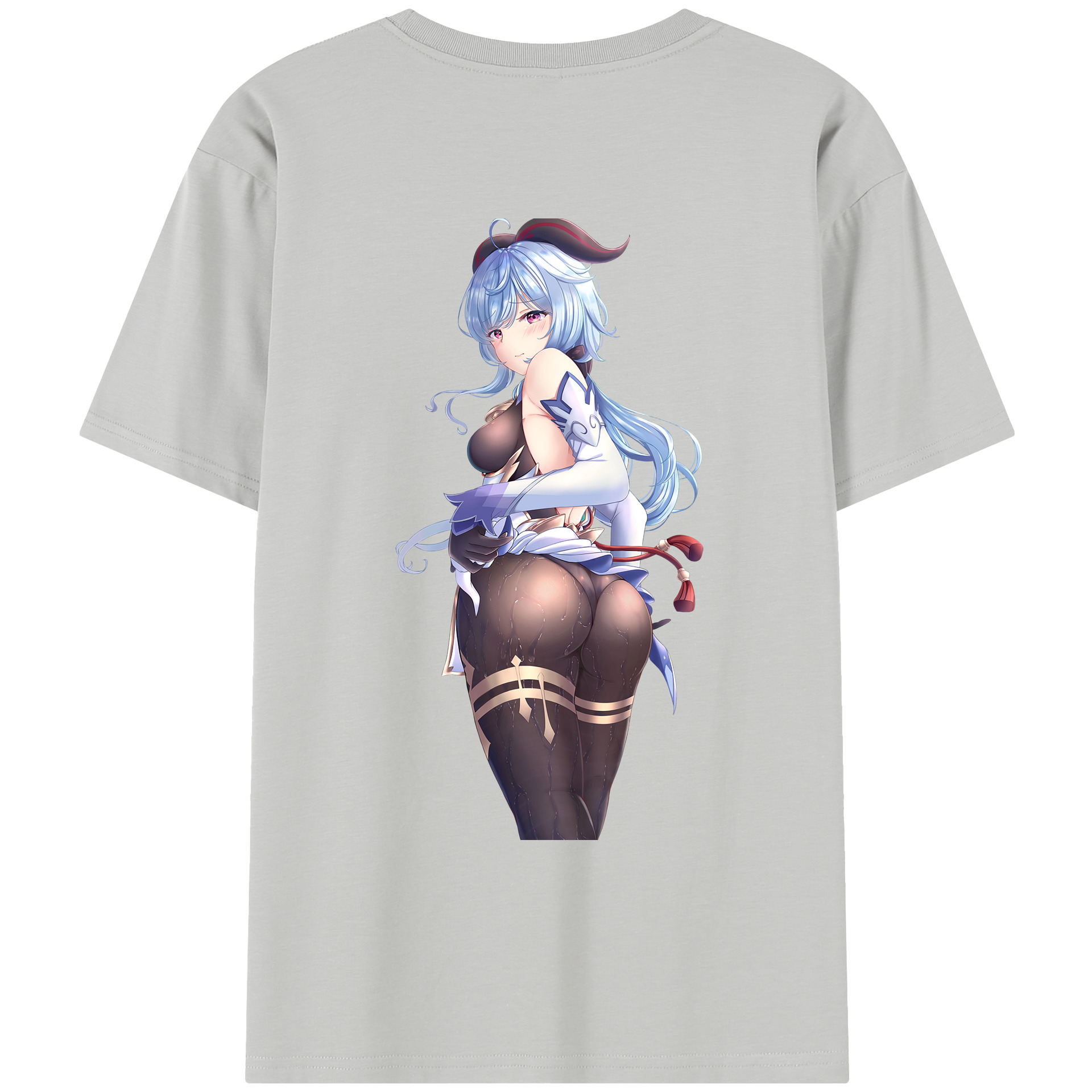 げんし神 甘雨 かんう genshin Ganyu レディース半袖Tシャツ(バックプリント)