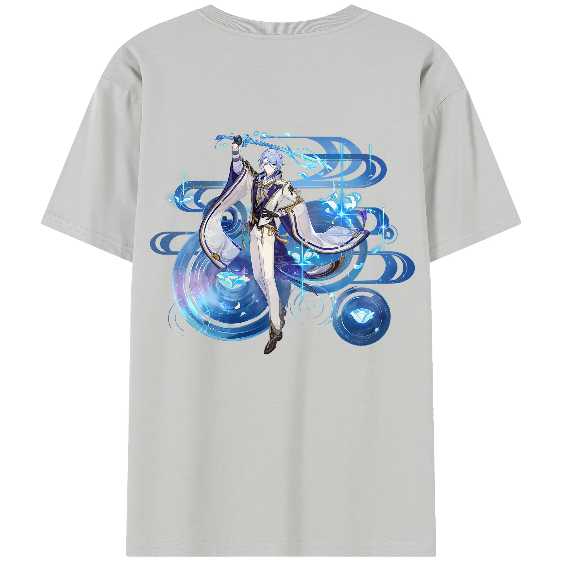 げんし神 神里綾人 かみさとあやと genshin Kamisato Ayato レディース半袖Tシャツ(バックプリント)