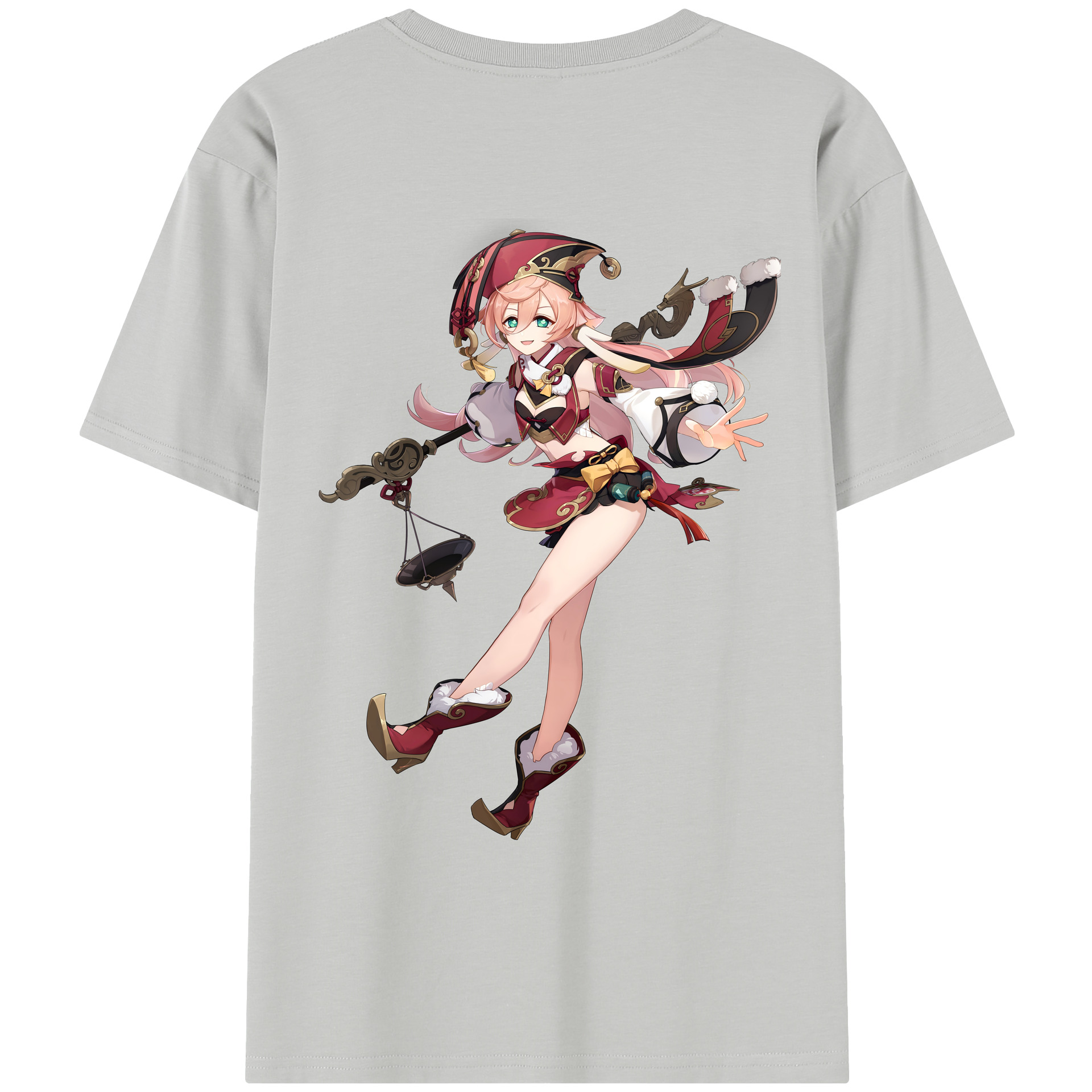 げんし神 ヤンフェイ genshin Yanfei レディース半袖Tシャツ(バックプリント)